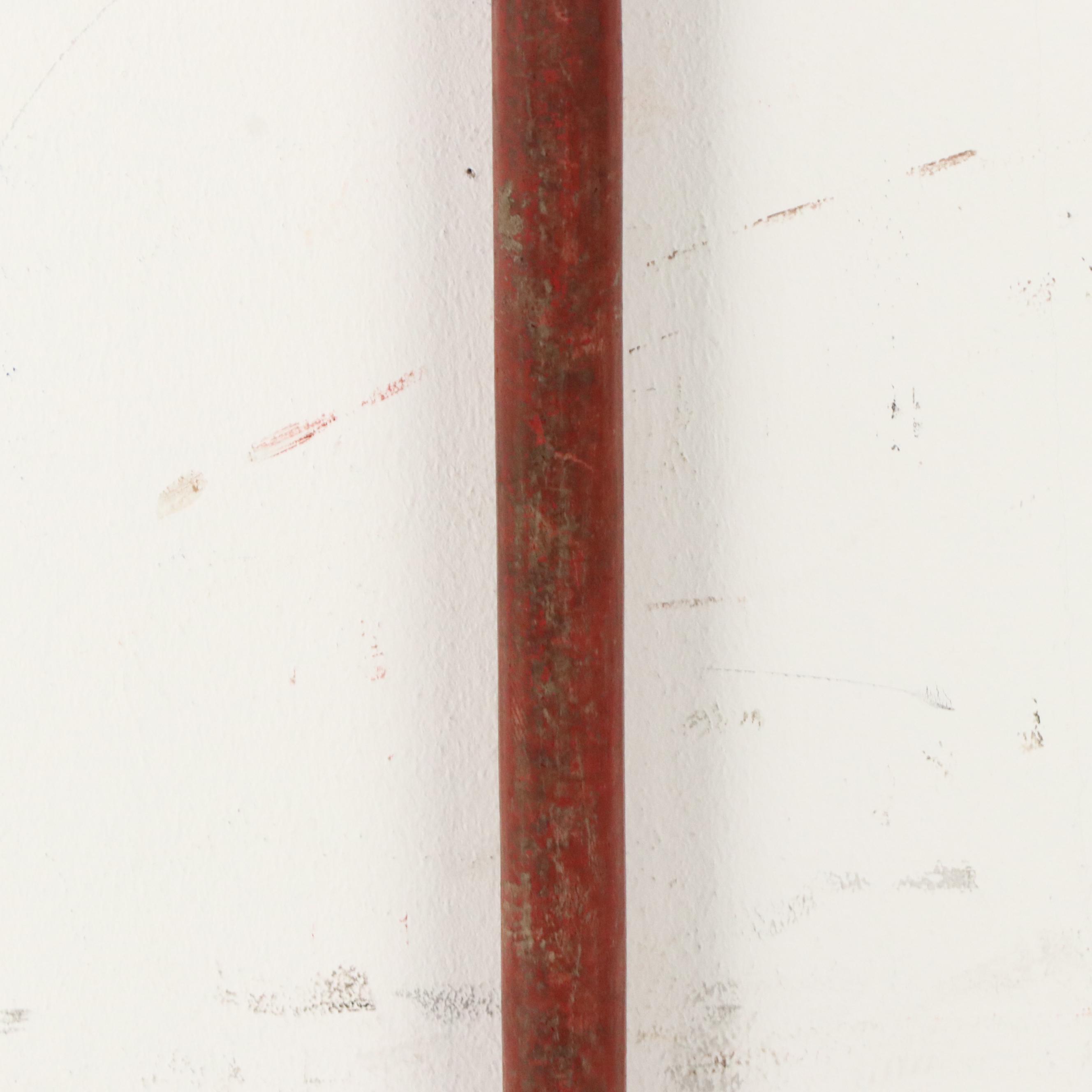 Thai Hand-Carved and Painted Fishscale Wooden Staff