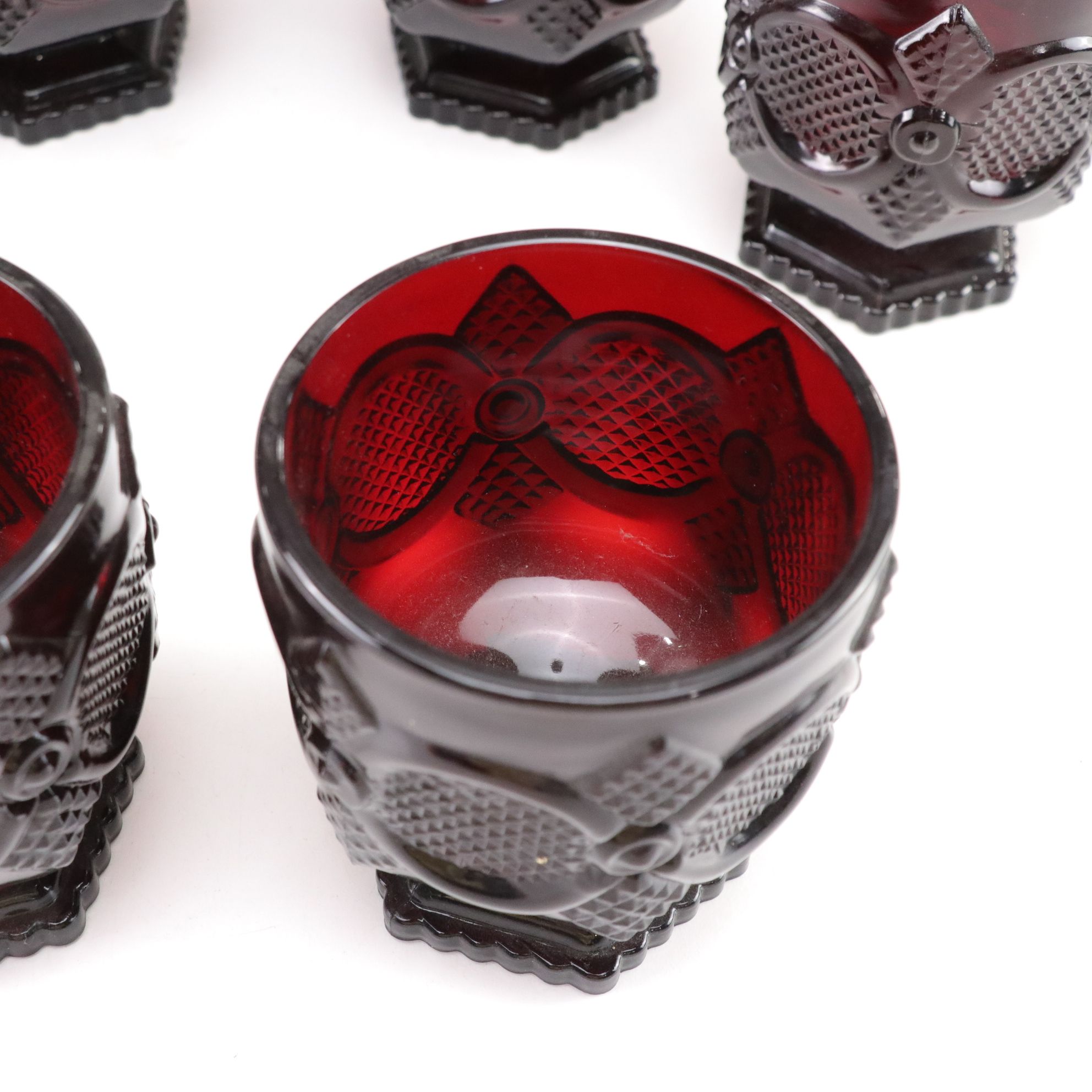 "Cape Cod Ruby" Drinking Glass and Stemware Set Including Tumblers, 1975-1992