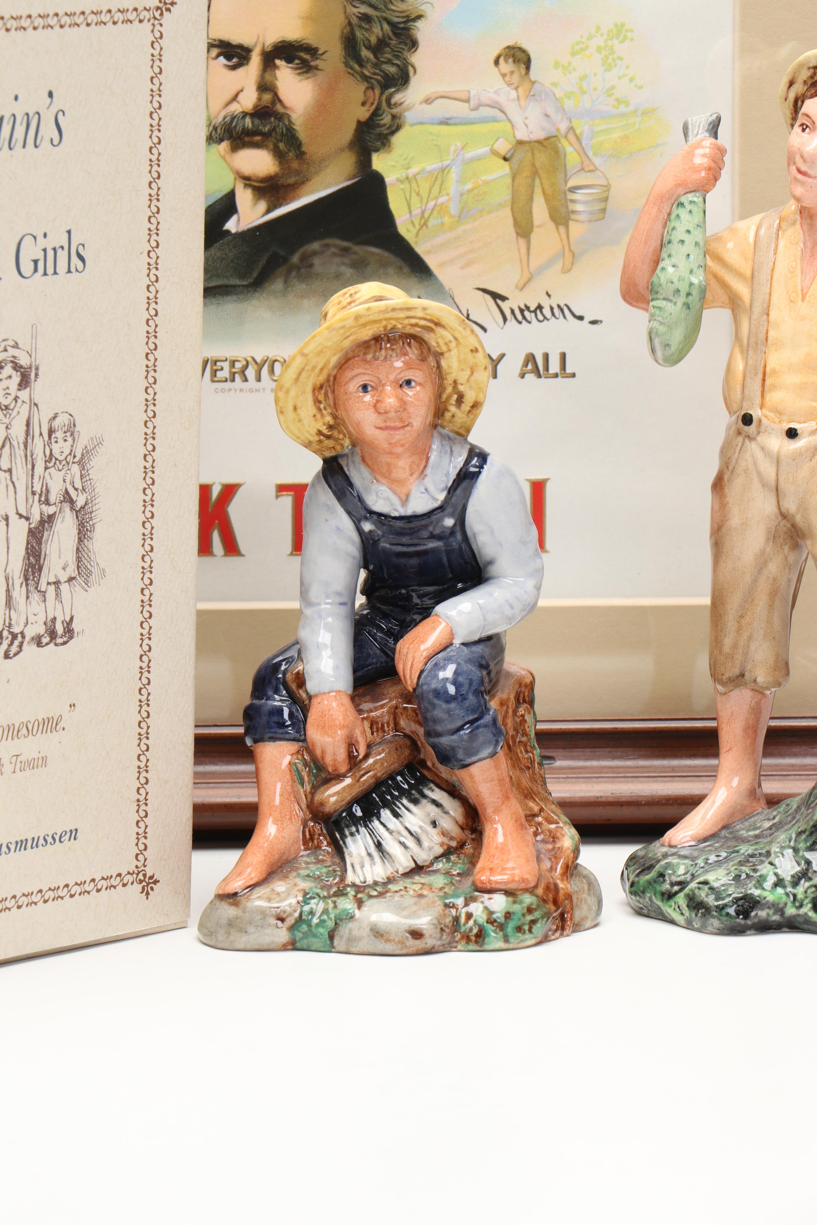 Mark Twain Books and Memorabilia with Biography "Sam Clemens of Hannibal"