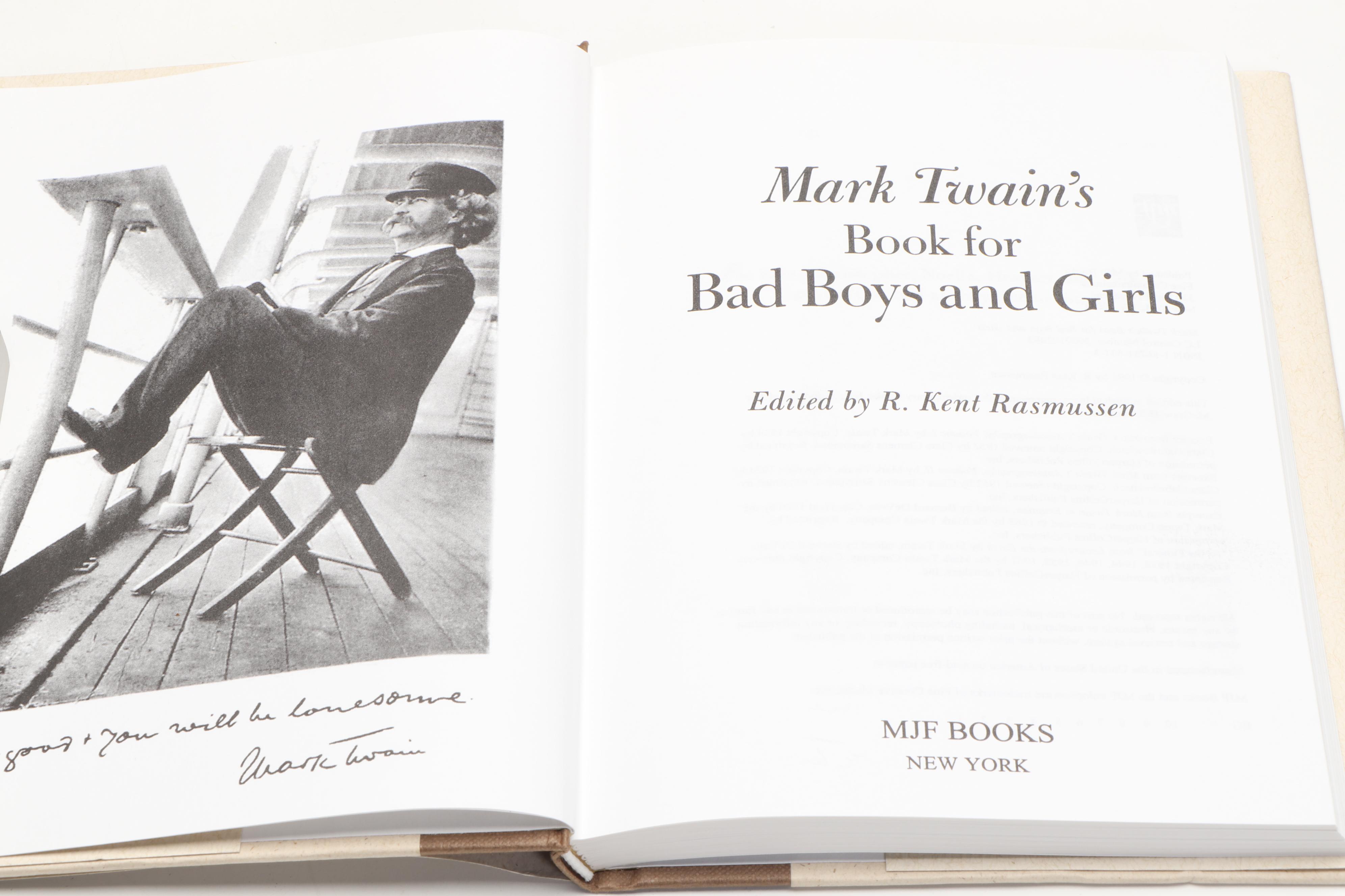 Mark Twain Books and Memorabilia with Biography "Sam Clemens of Hannibal"