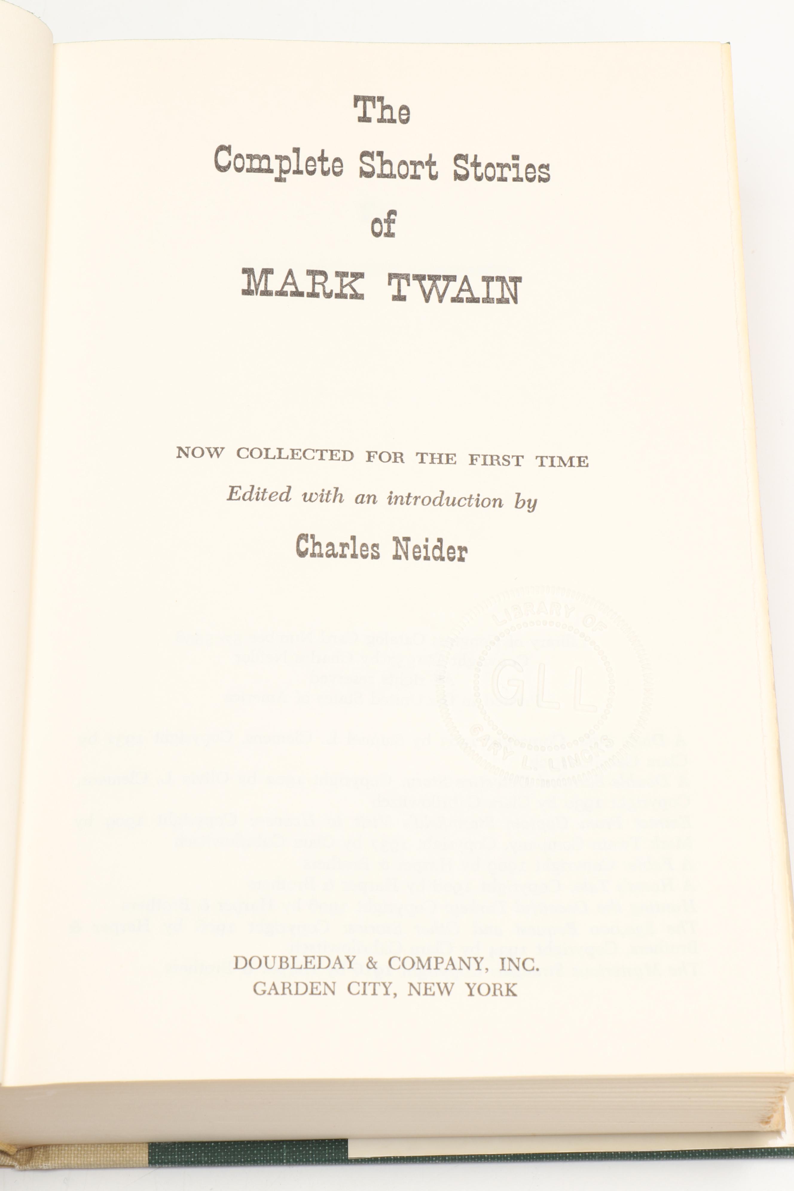 Mark Twain Books and Memorabilia with Biography "Sam Clemens of Hannibal"