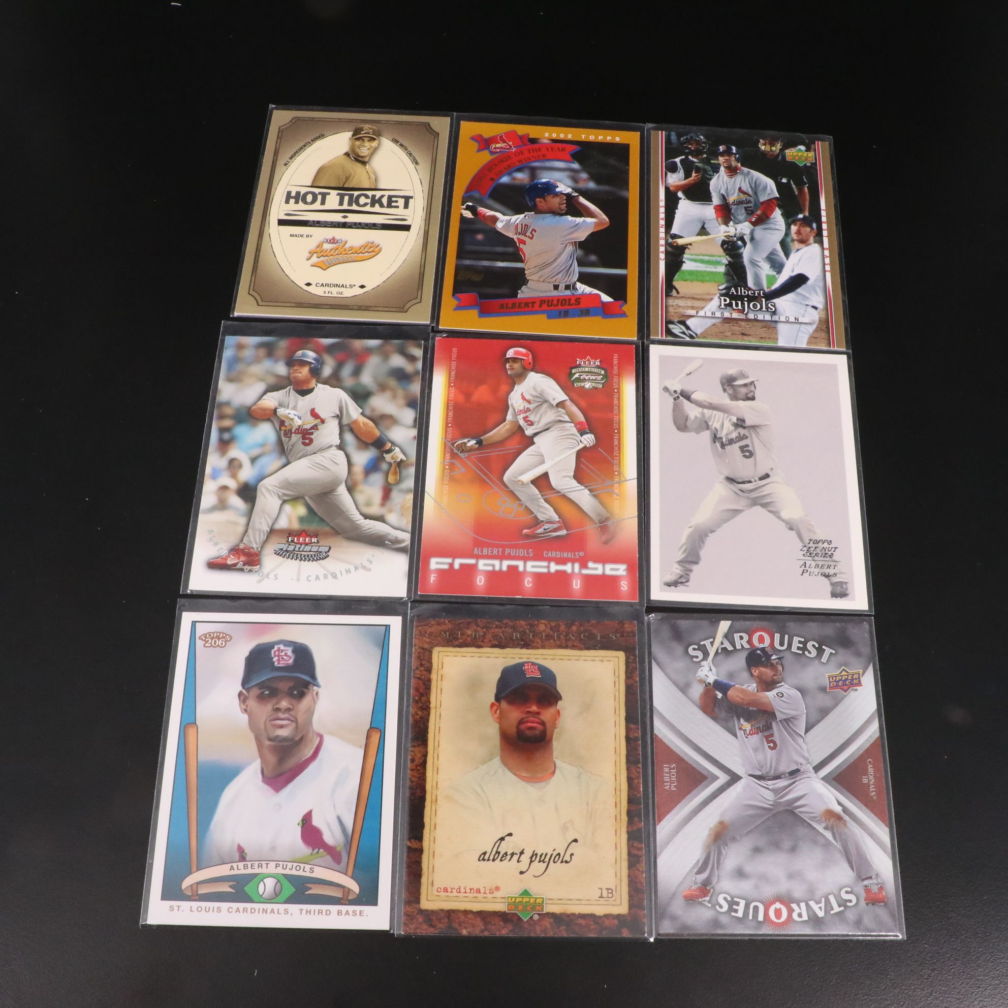 Albert Pujols Baseball Cards Featuring Rookie, Inserts, and More, 2000s-2010s