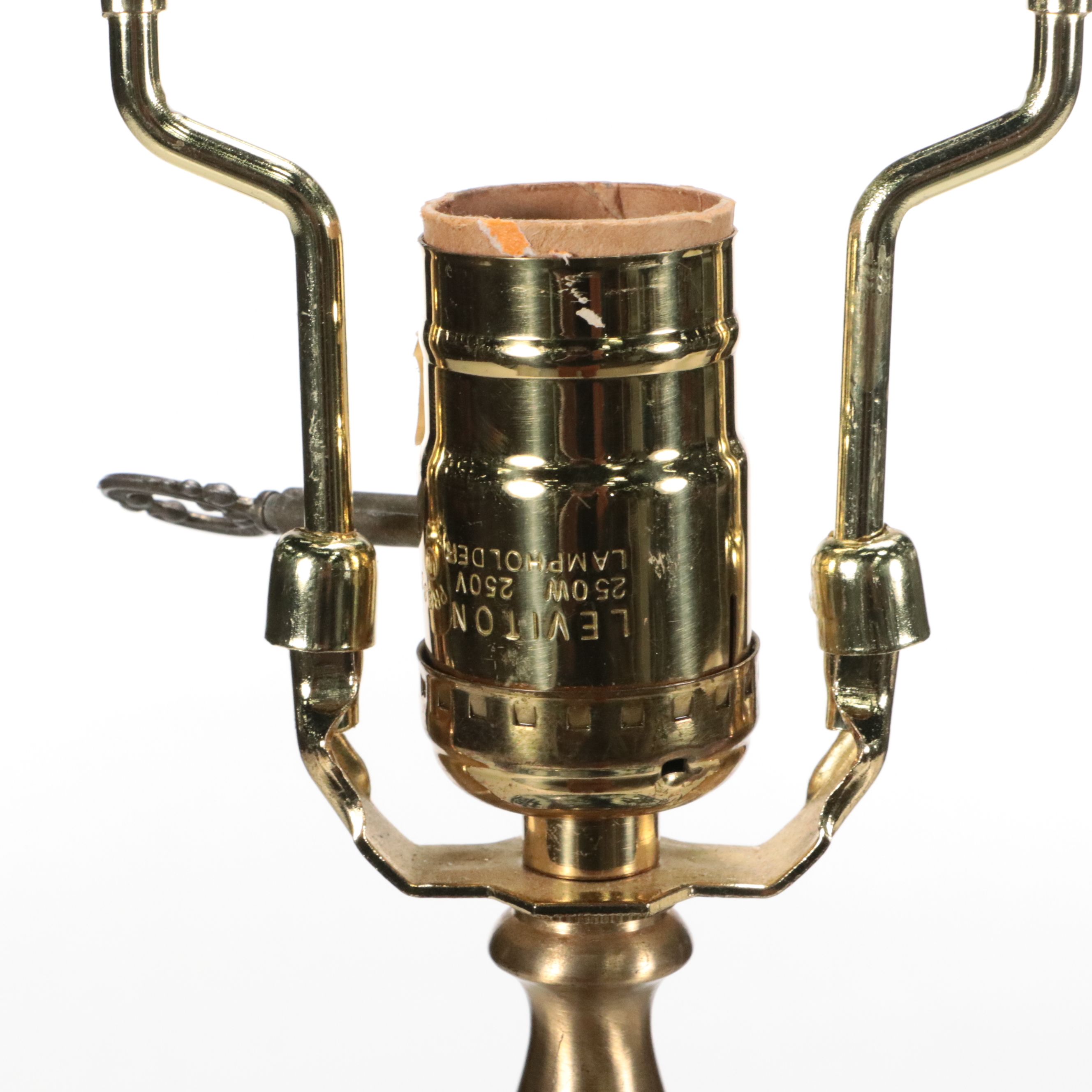 Chinese Porcelain Blue and White Ginger Jar Table Lamp with Silk Pleat Shades