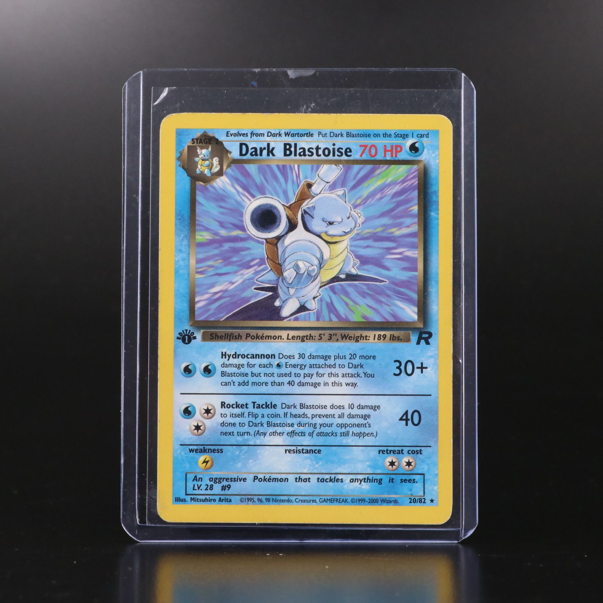 Team Rocket Dark Blastoise 1st Edition Pokémon Card