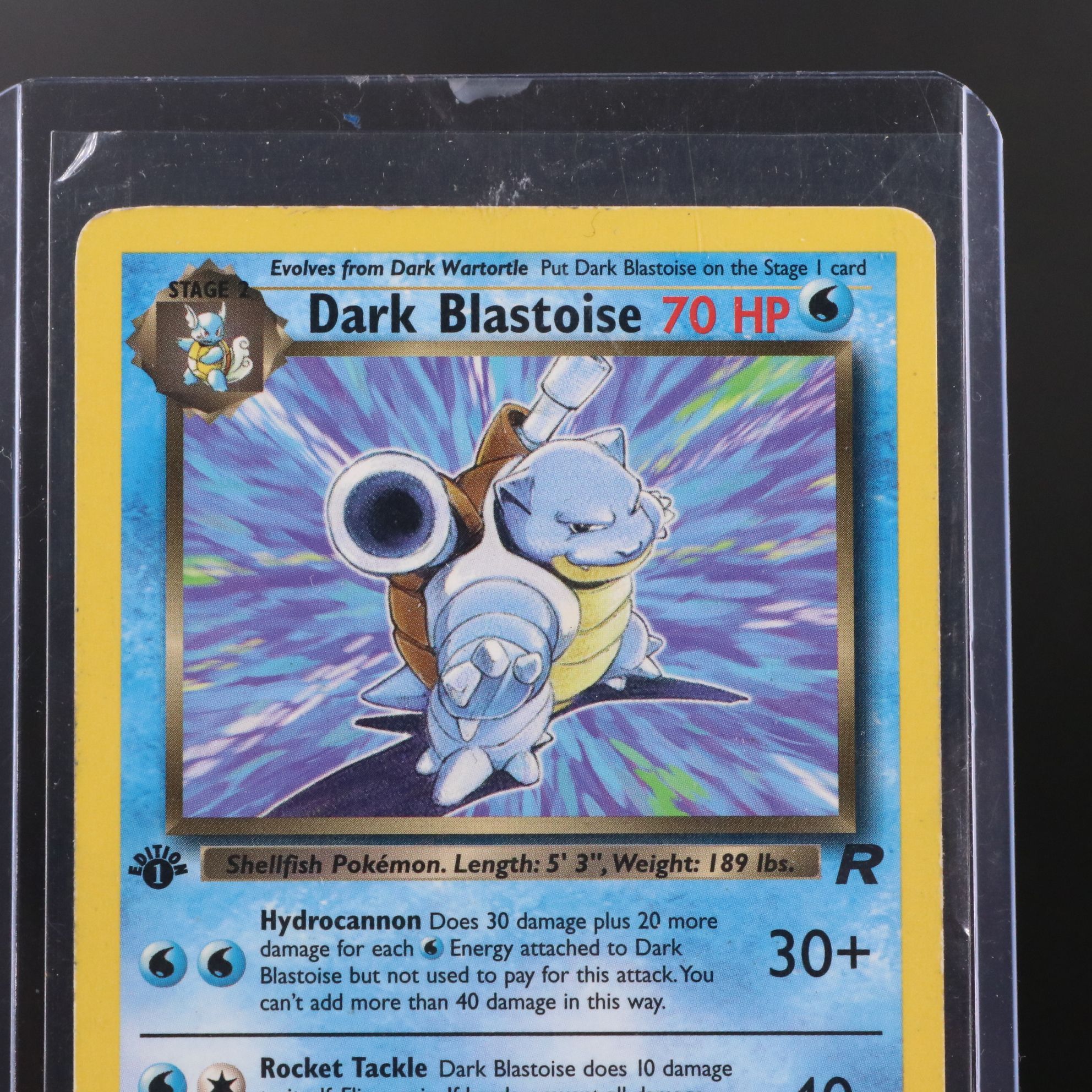 Team Rocket Dark Blastoise 1st Edition Pokémon Card