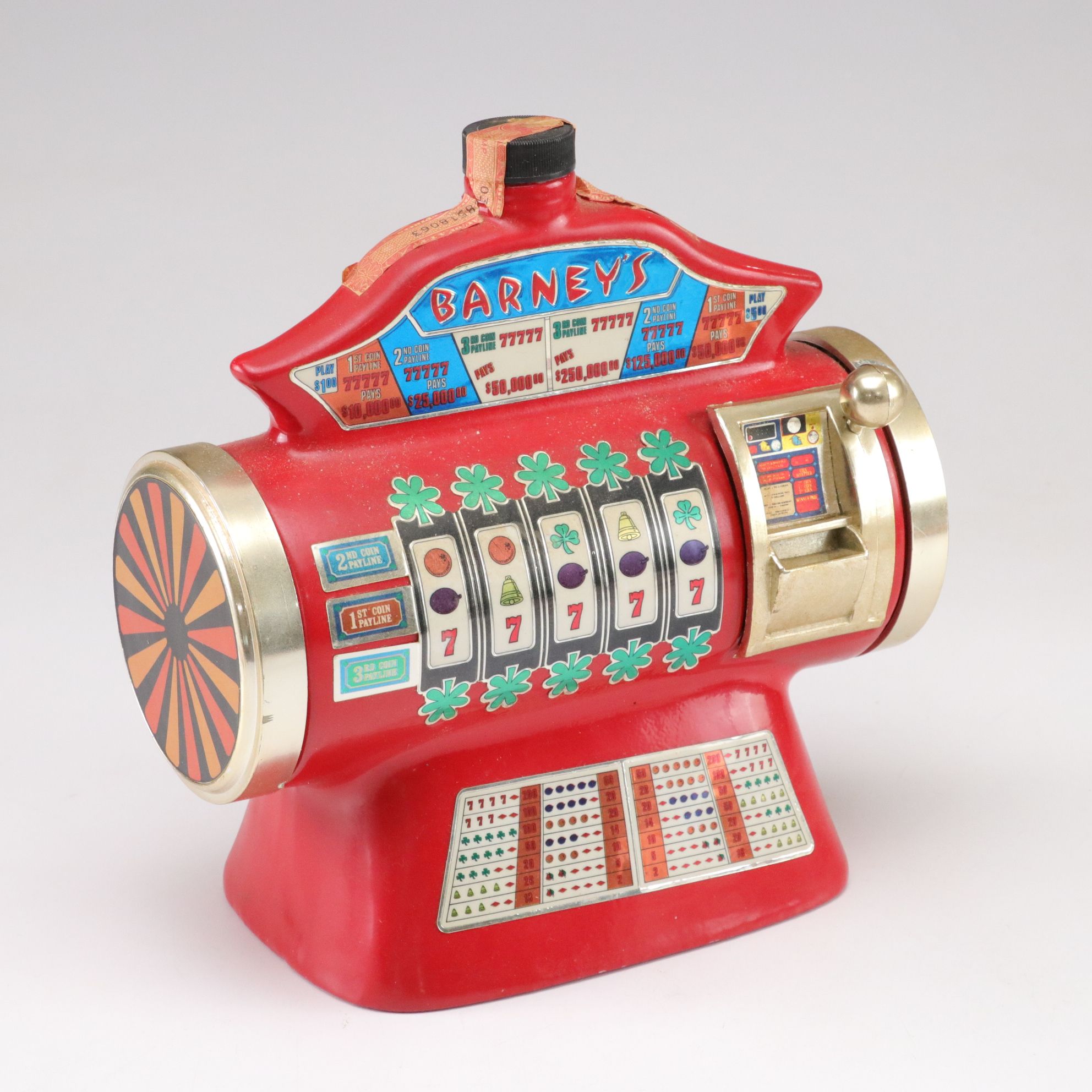 "Barney's Casino" Jim Beam Bourbon Bottle with Las Vegas Bank and More