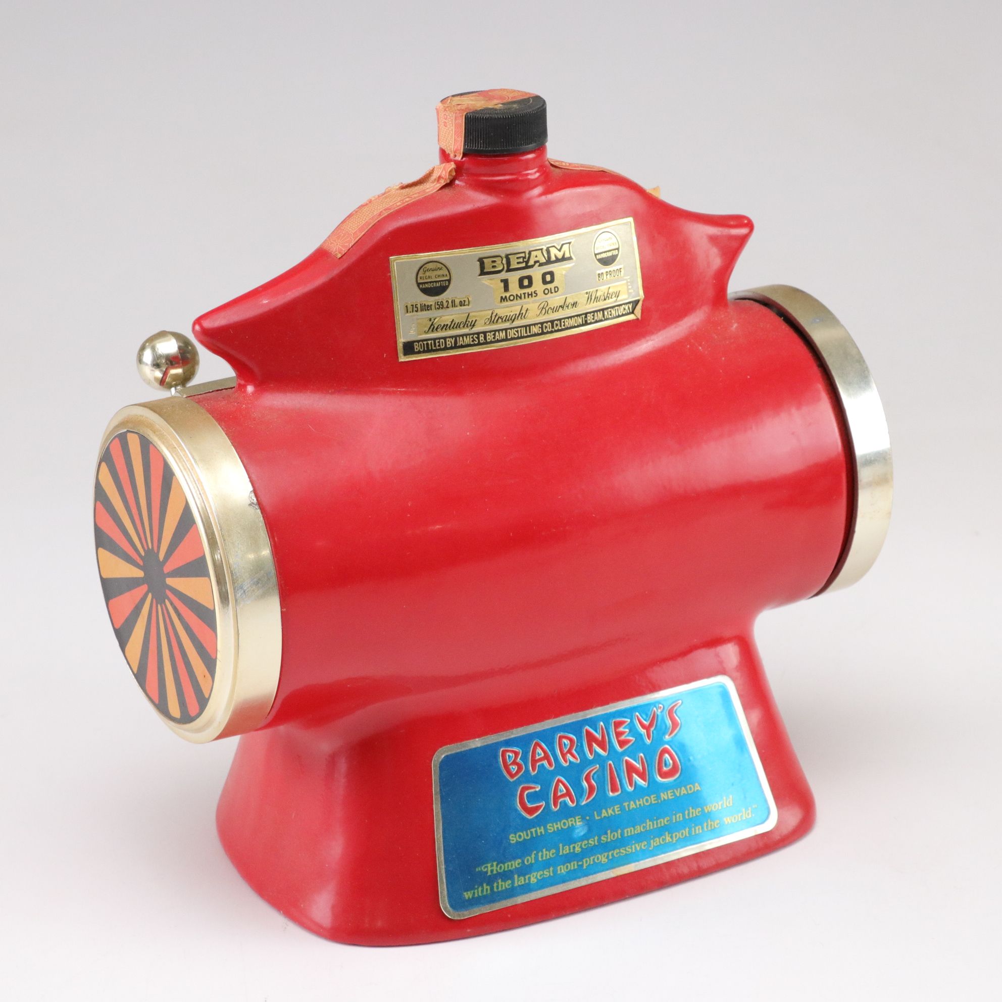 "Barney's Casino" Jim Beam Bourbon Bottle with Las Vegas Bank and More