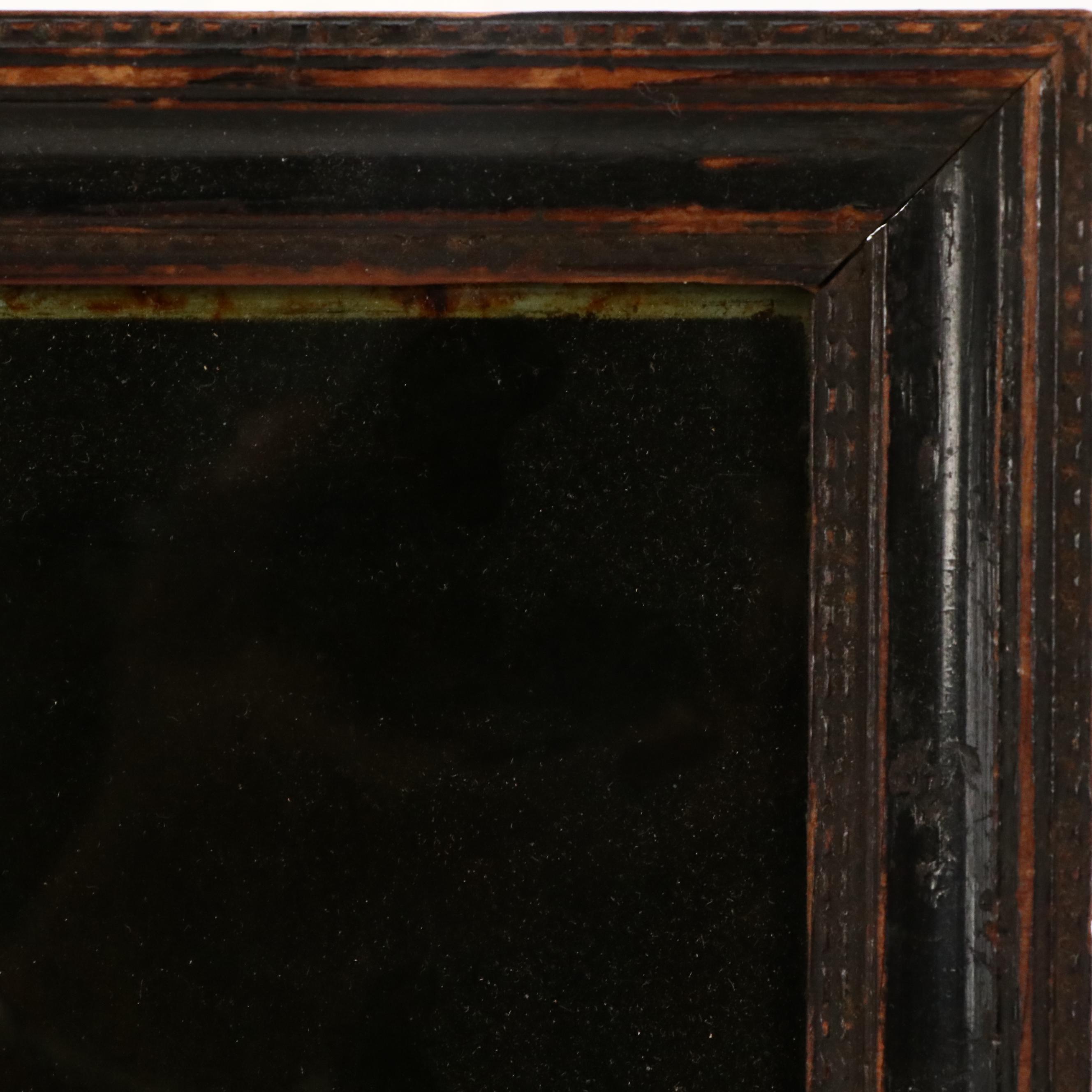 Portrait of King George III Reverse-Glass Hand-Colored Mezzotint, 1761