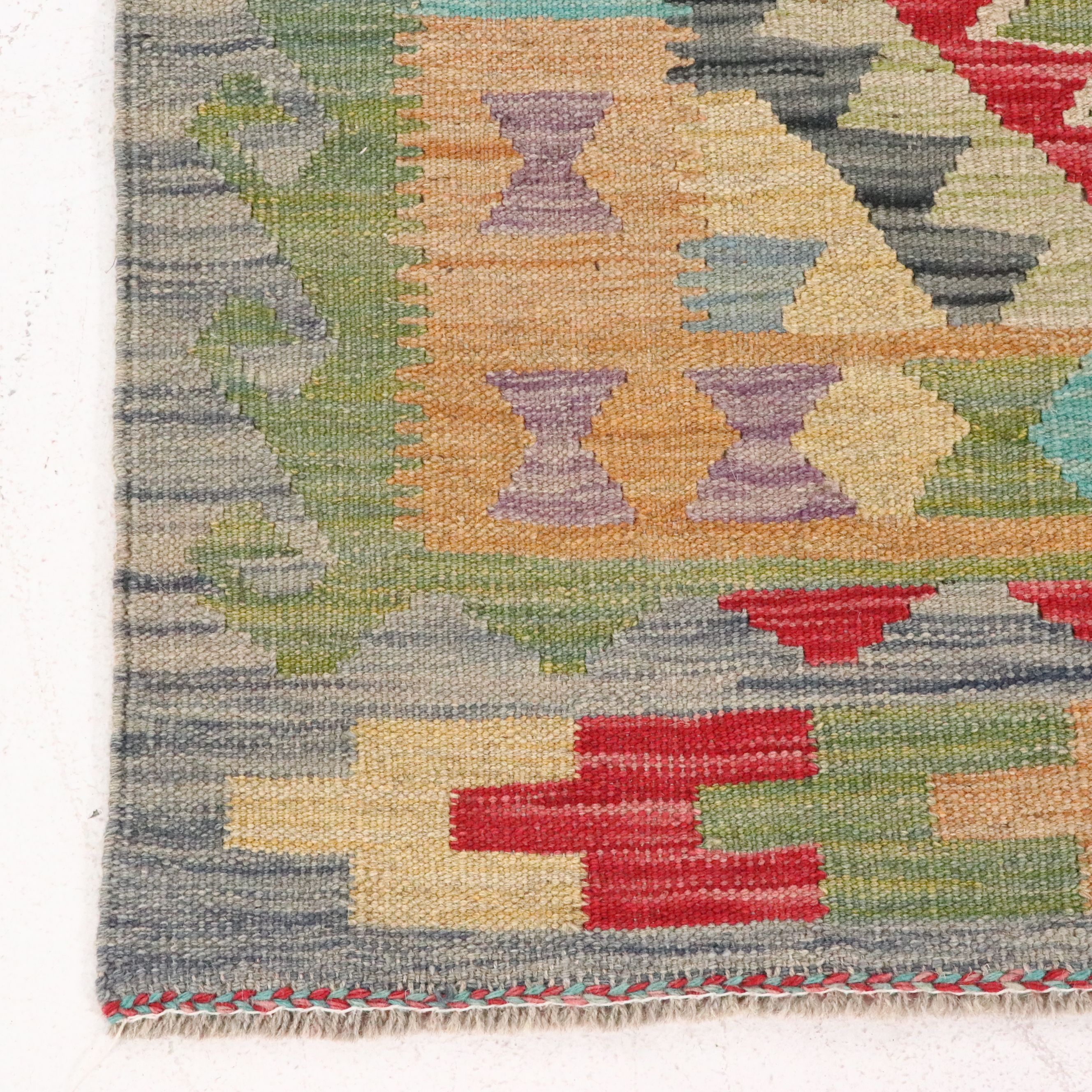 4'11 x 6'11 Handwoven Turkish Kilim Area Rug