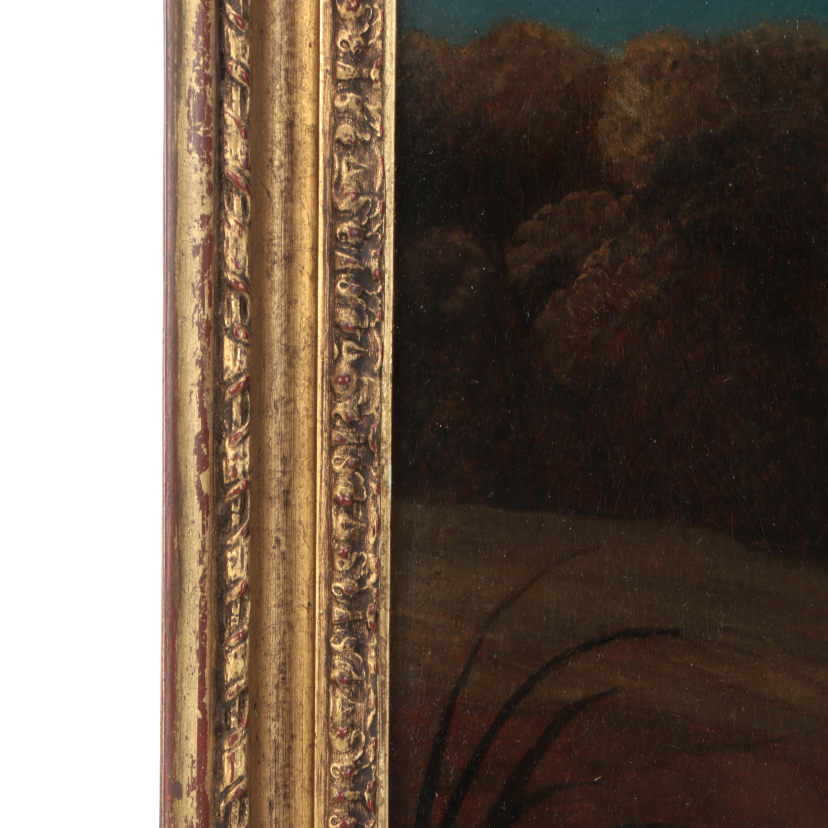 Antique Chinese Export Oil Painting of Birds, 19th Century