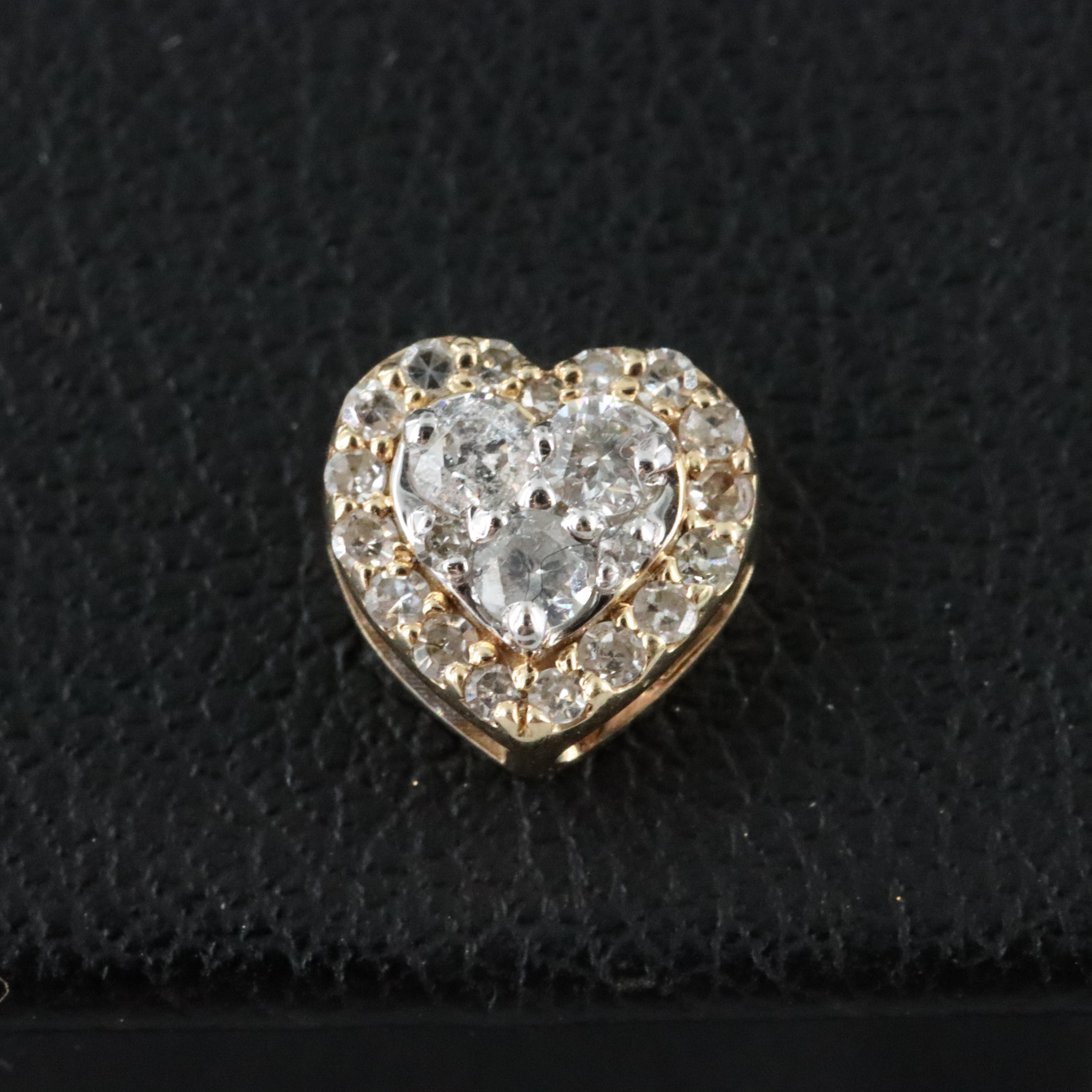 14K 0.37 CTW Diamond Heart Earrings