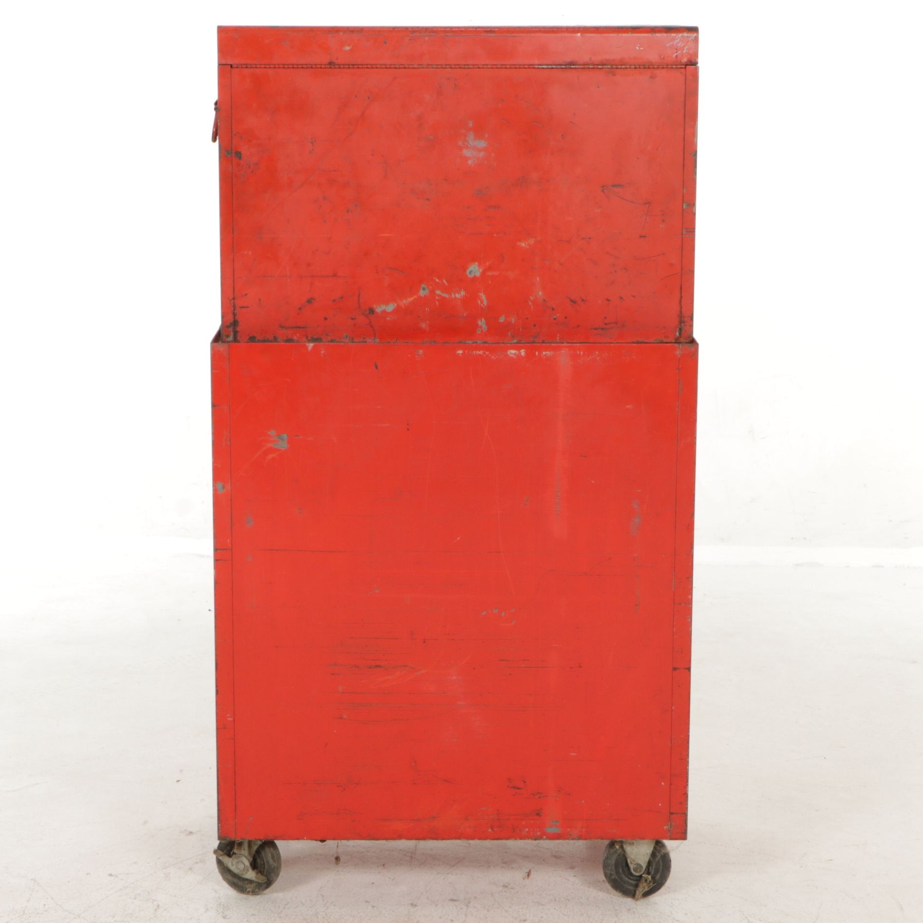 MBC Steel Two-Section Tool Box, Mid 20th Century