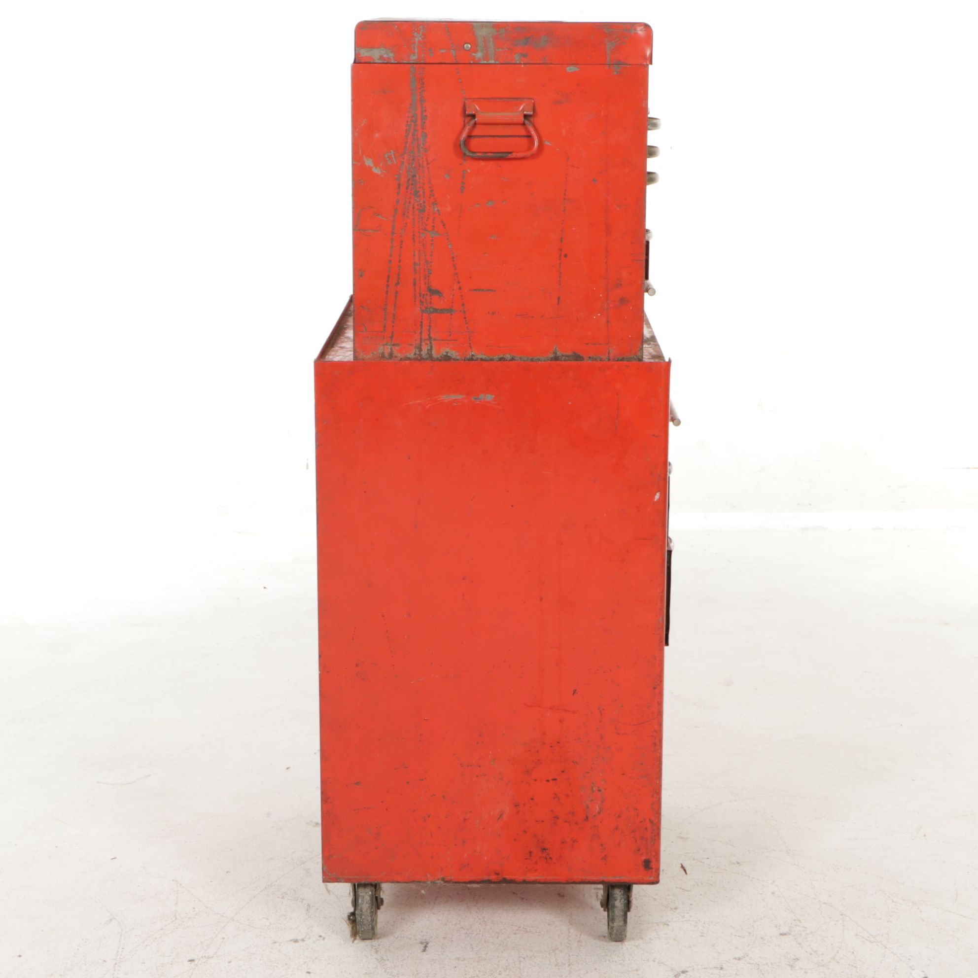 MBC Steel Two-Section Tool Box, Mid 20th Century