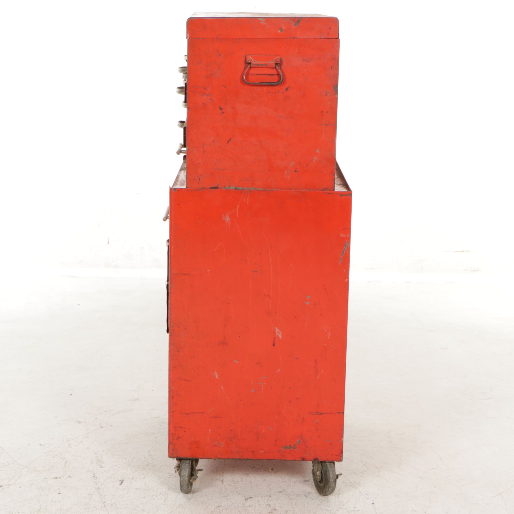 MBC Steel Two-Section Tool Box, Mid 20th Century