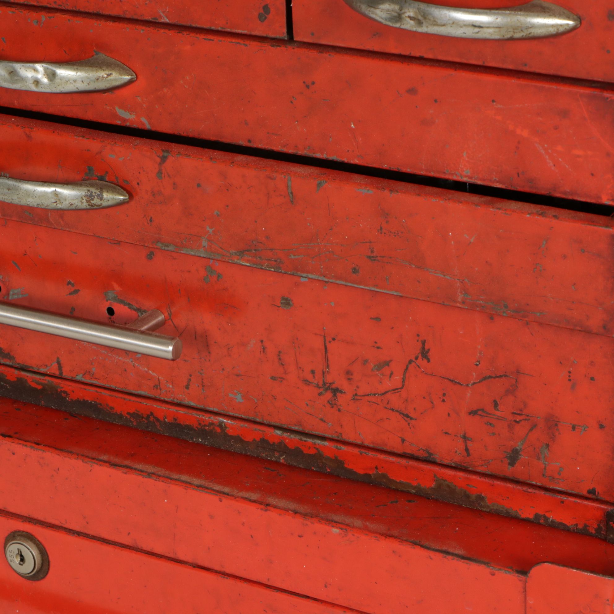 MBC Steel Two-Section Tool Box, Mid 20th Century
