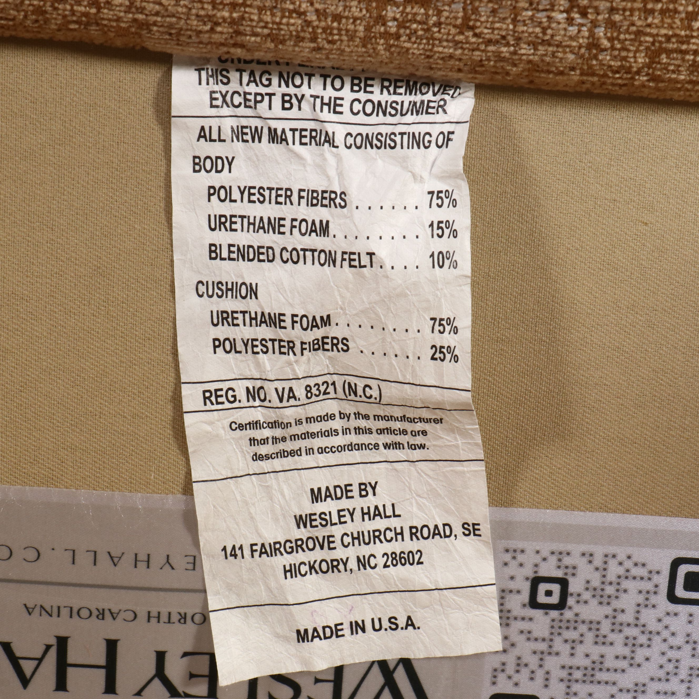 Wesley Hall Tufted Sofa