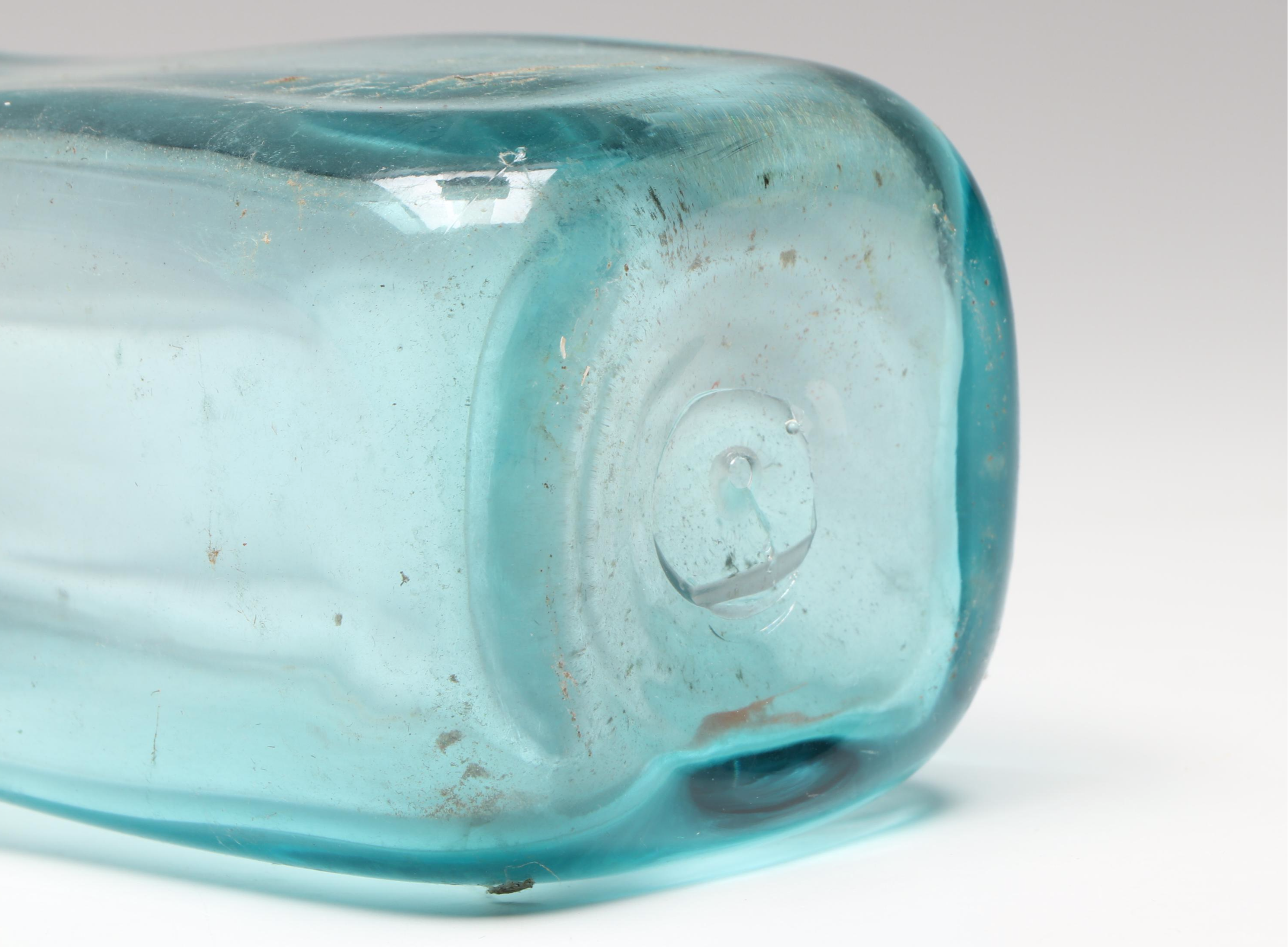 Blenko Art Glass Vase with Art Glass Ashtrays