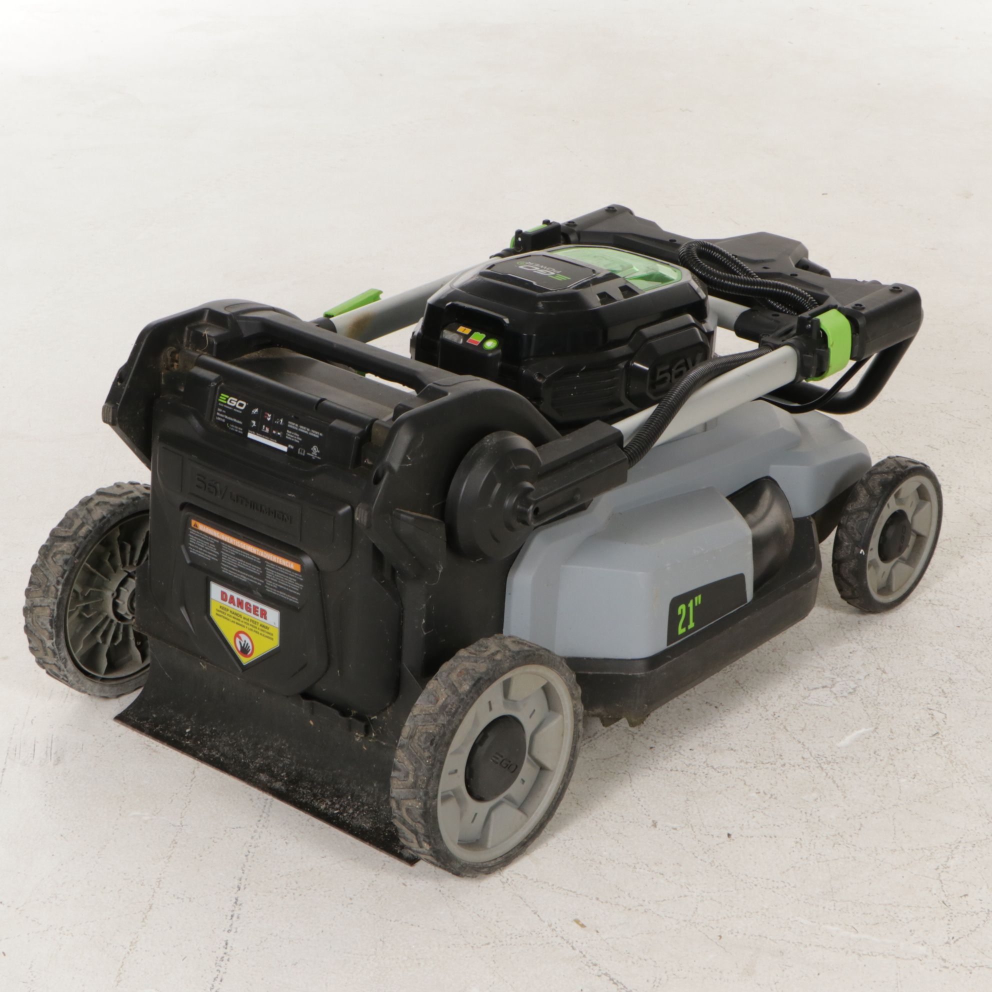 EGO Battery Powered 21" Snow Blower and 21" Push Lawnmower