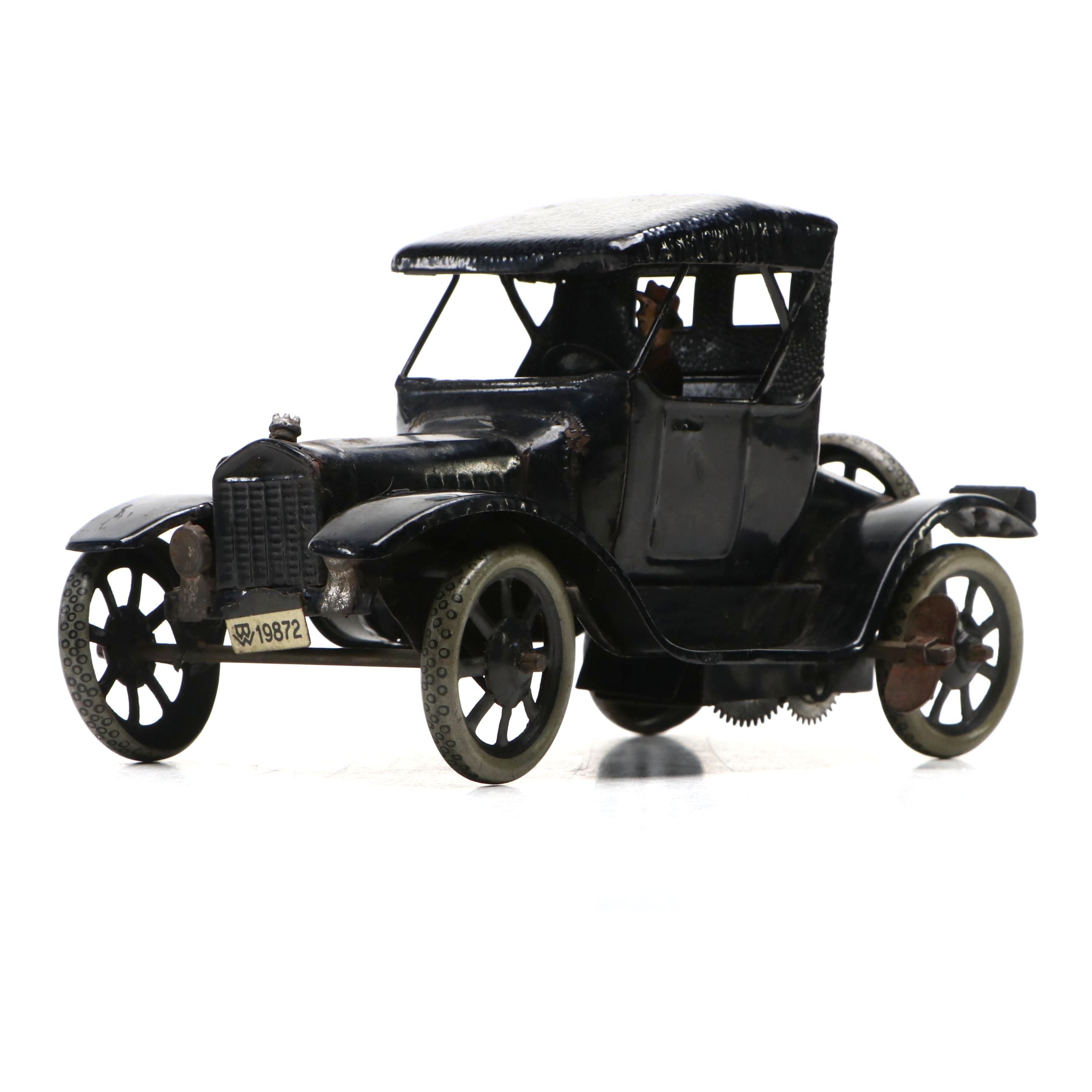 Bing Werke German Wind-Up Toy Car, Early to Mid-20th Century
