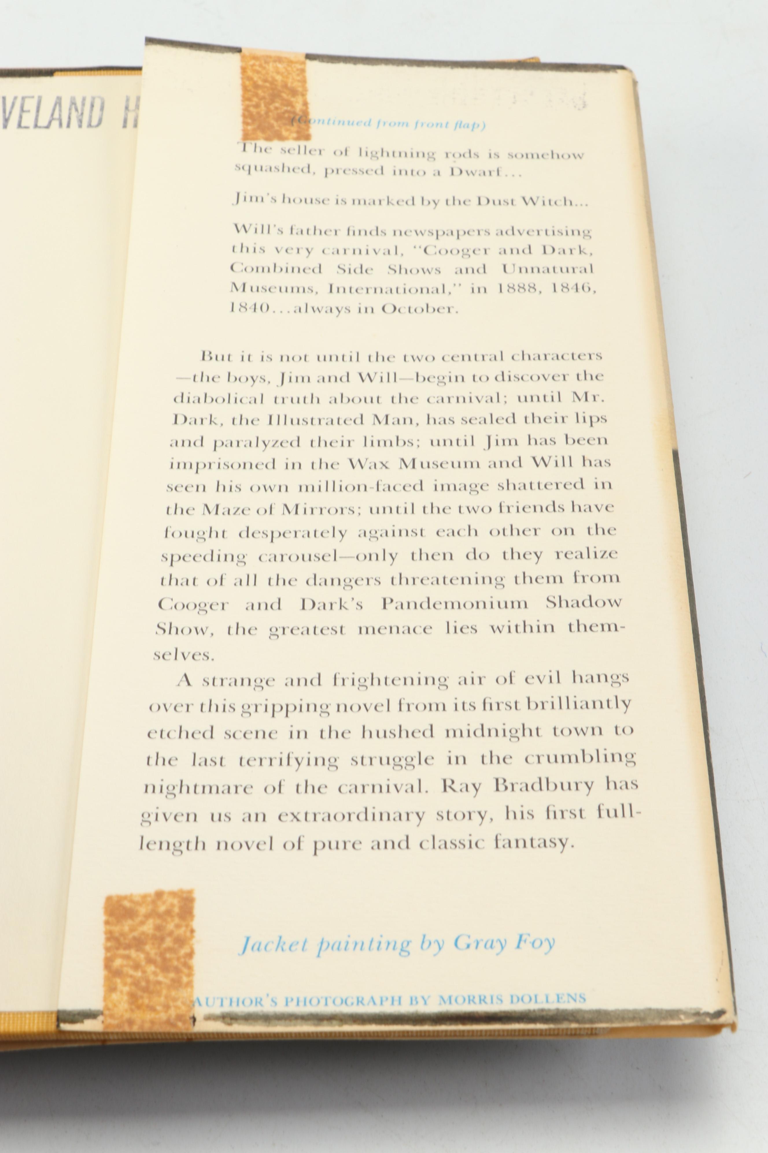 First Printing “Something Wicked This Way Comes” by Ray Bradbury, 1962
