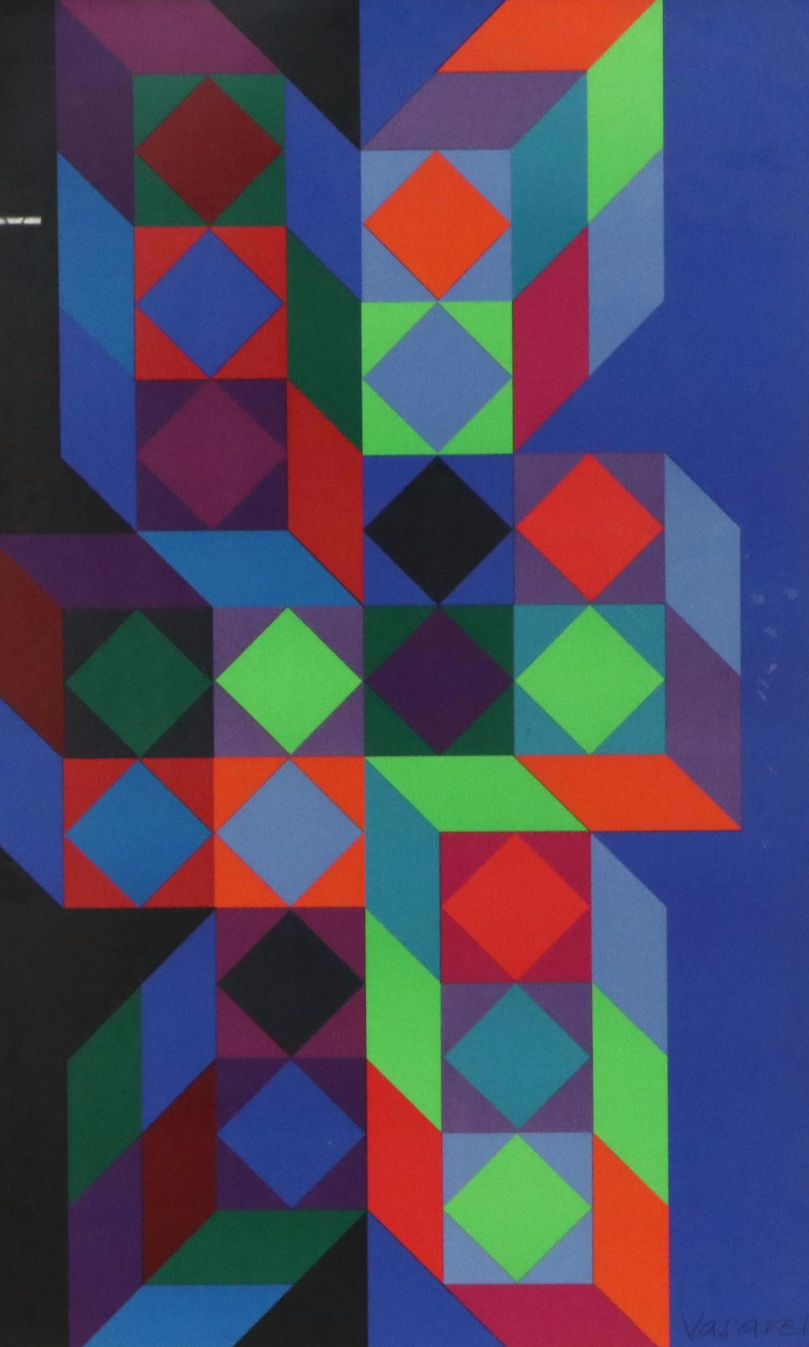 Victor Vasarely Lithographic Poster for 1972 Munich Olympics