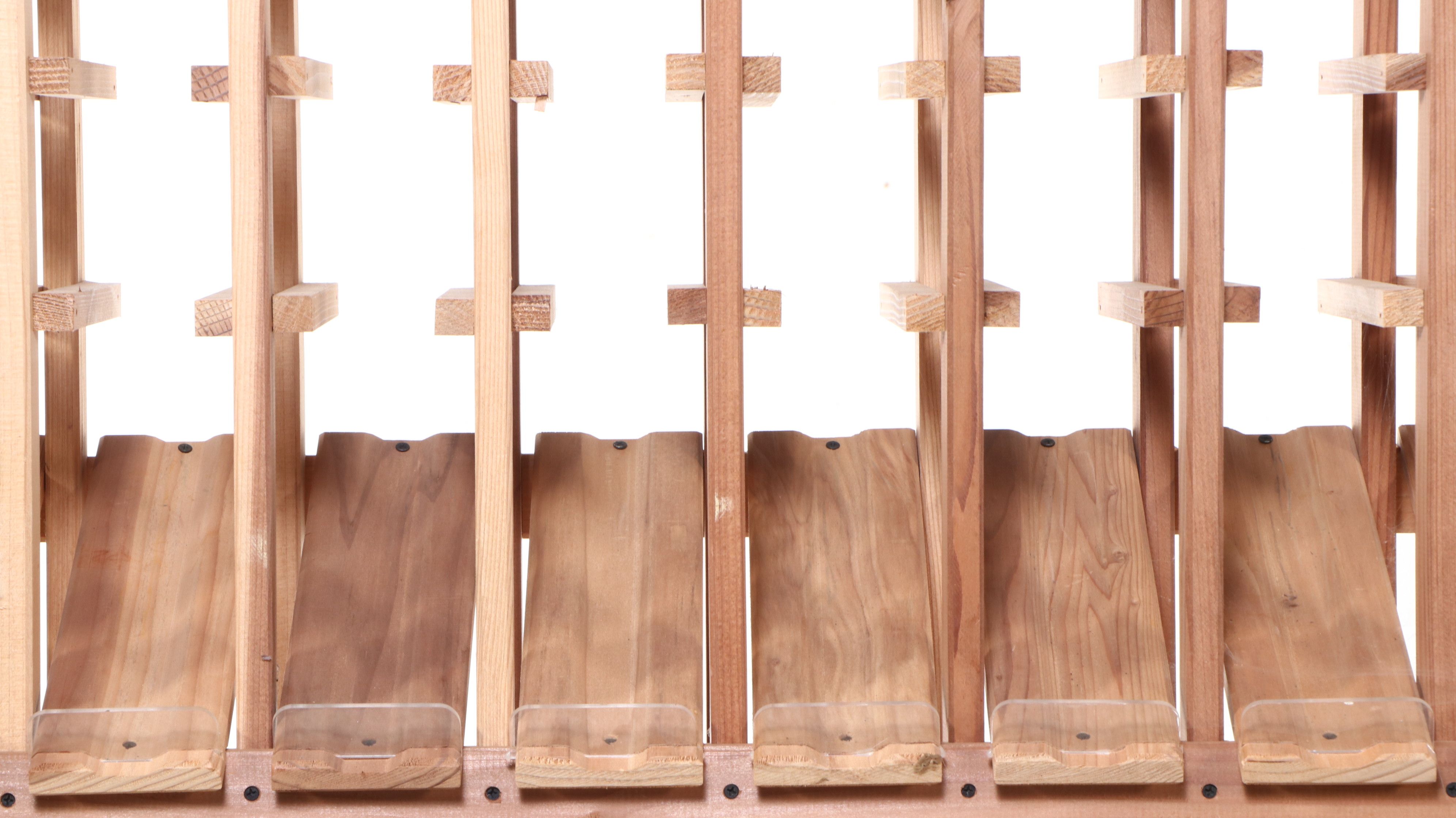 Contemporary Wood Wine Bottle Racks