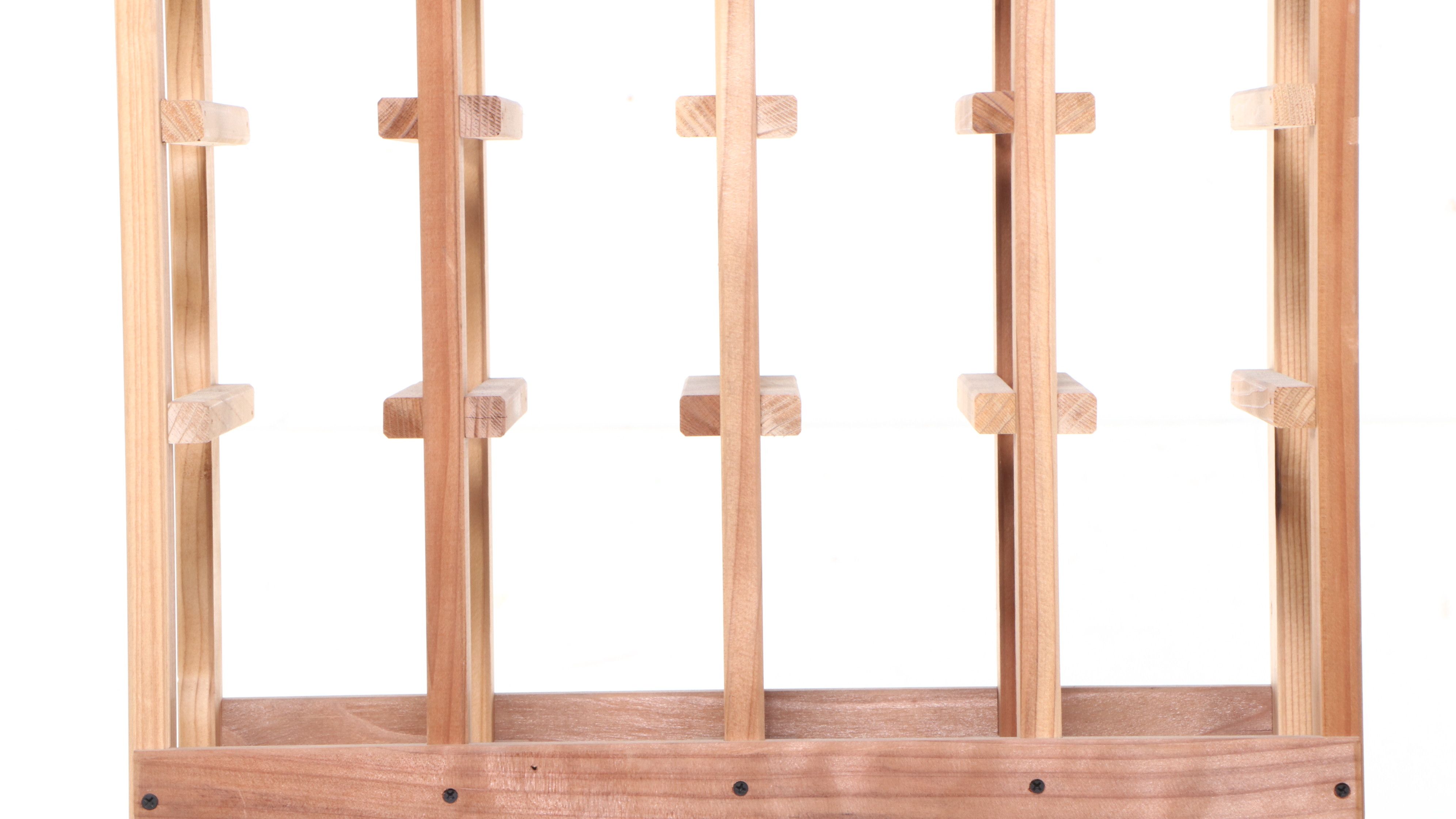 Contemporary Wood Wine Bottle Racks