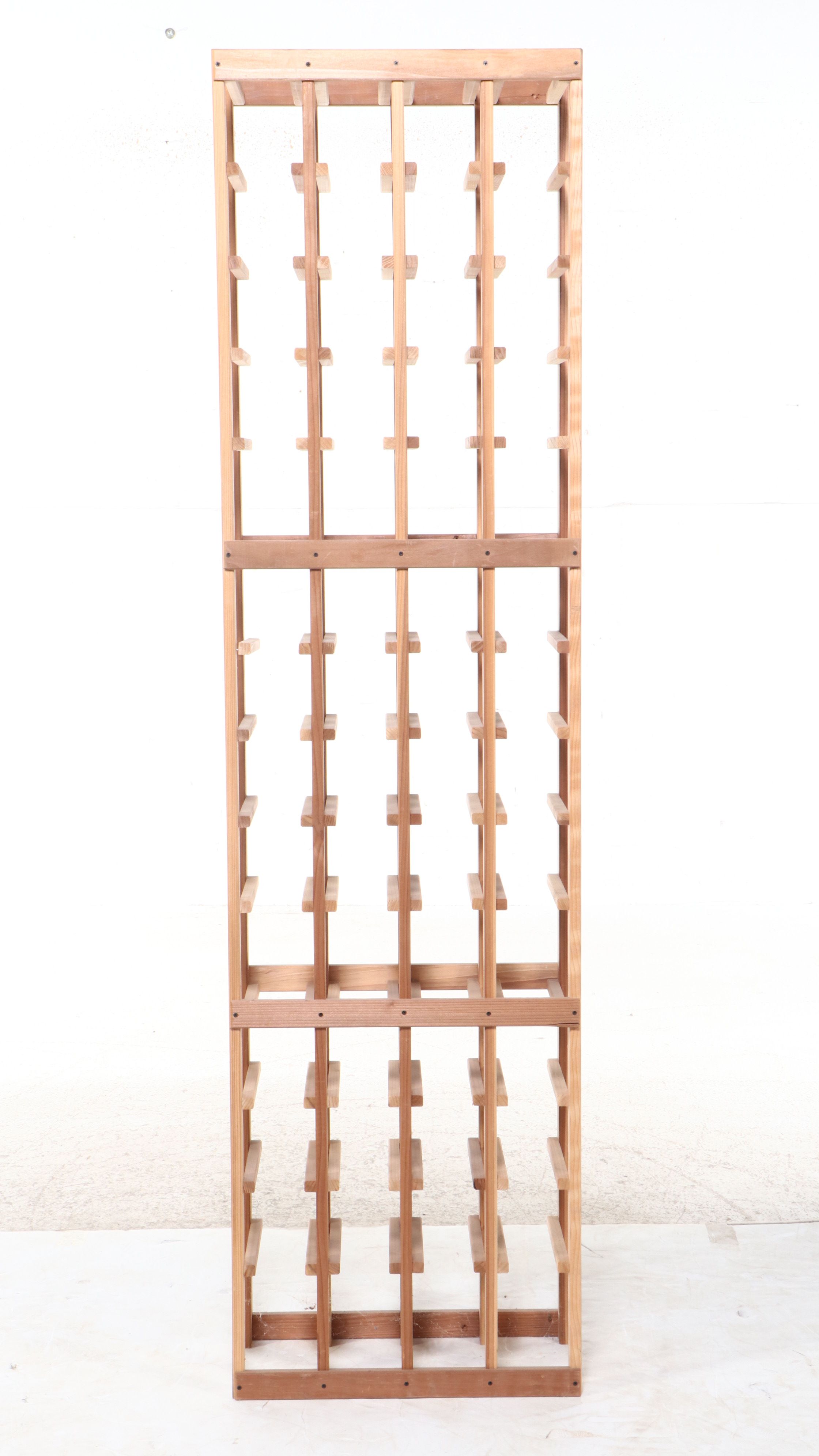 Contemporary Wood Wine Bottle Racks