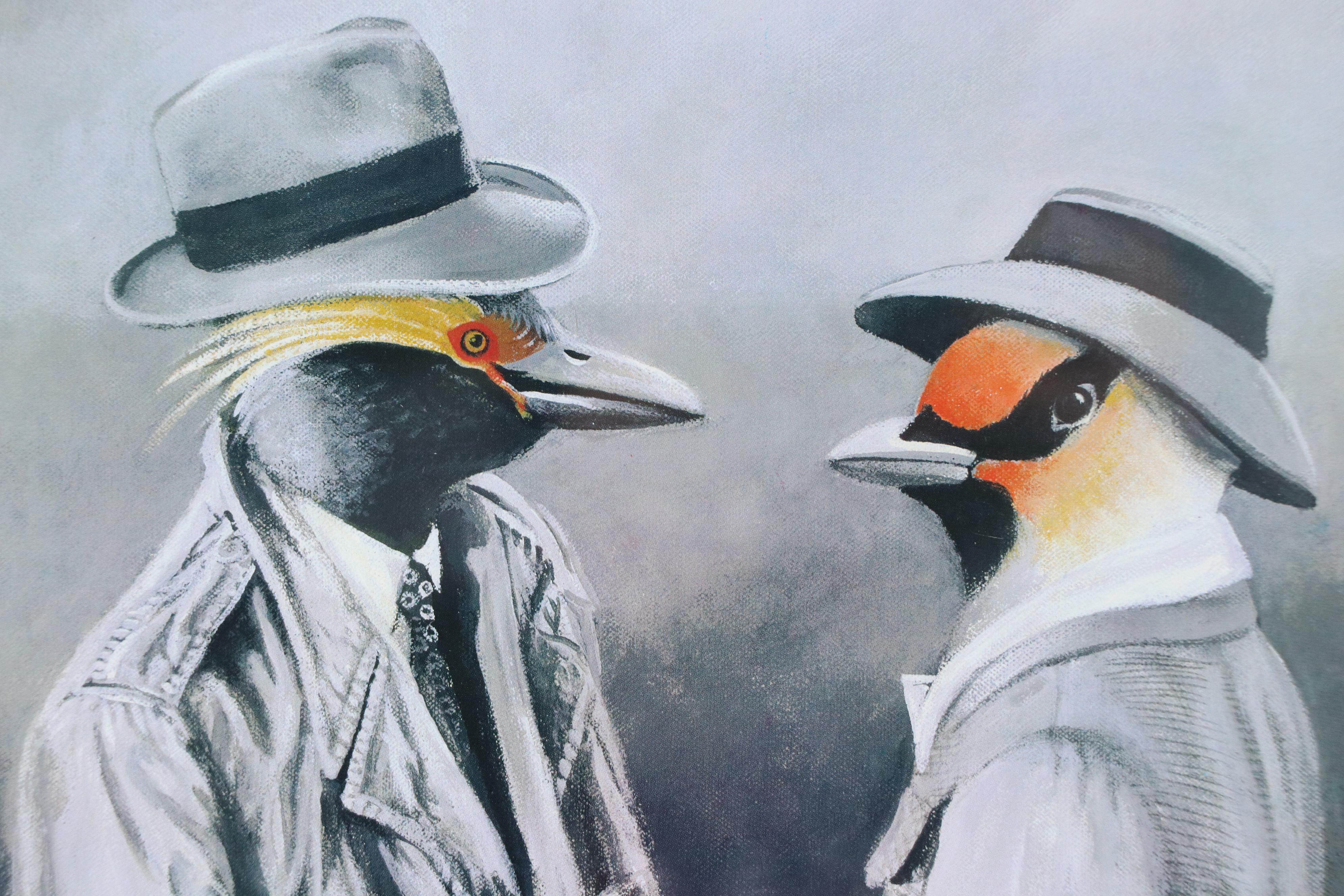 Daniel DeRoux Offset Lithograph "The Great Airport Escape - Juneau 1987," 1987