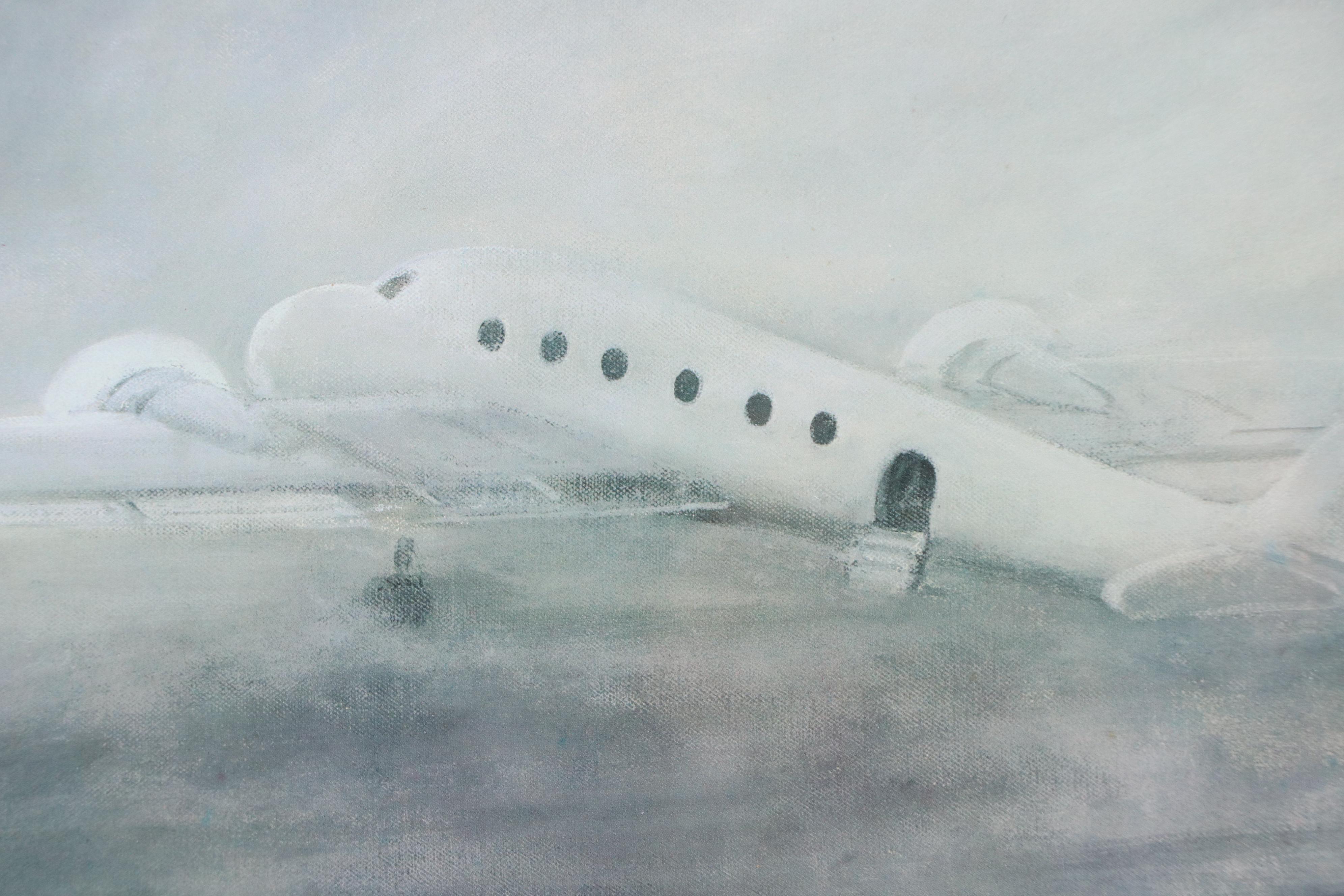 Daniel DeRoux Offset Lithograph "The Great Airport Escape - Juneau 1987," 1987