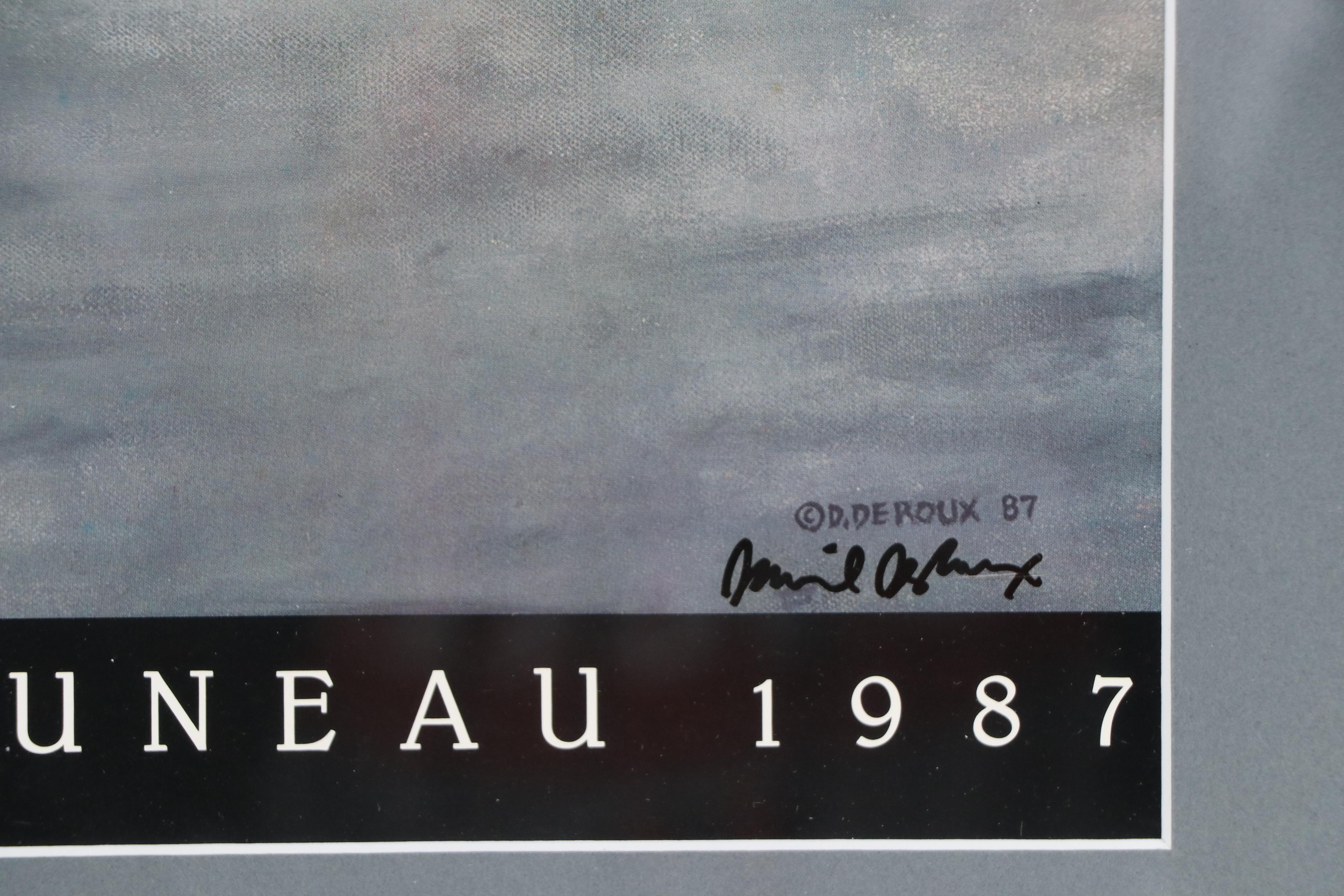 Daniel DeRoux Offset Lithograph "The Great Airport Escape - Juneau 1987," 1987