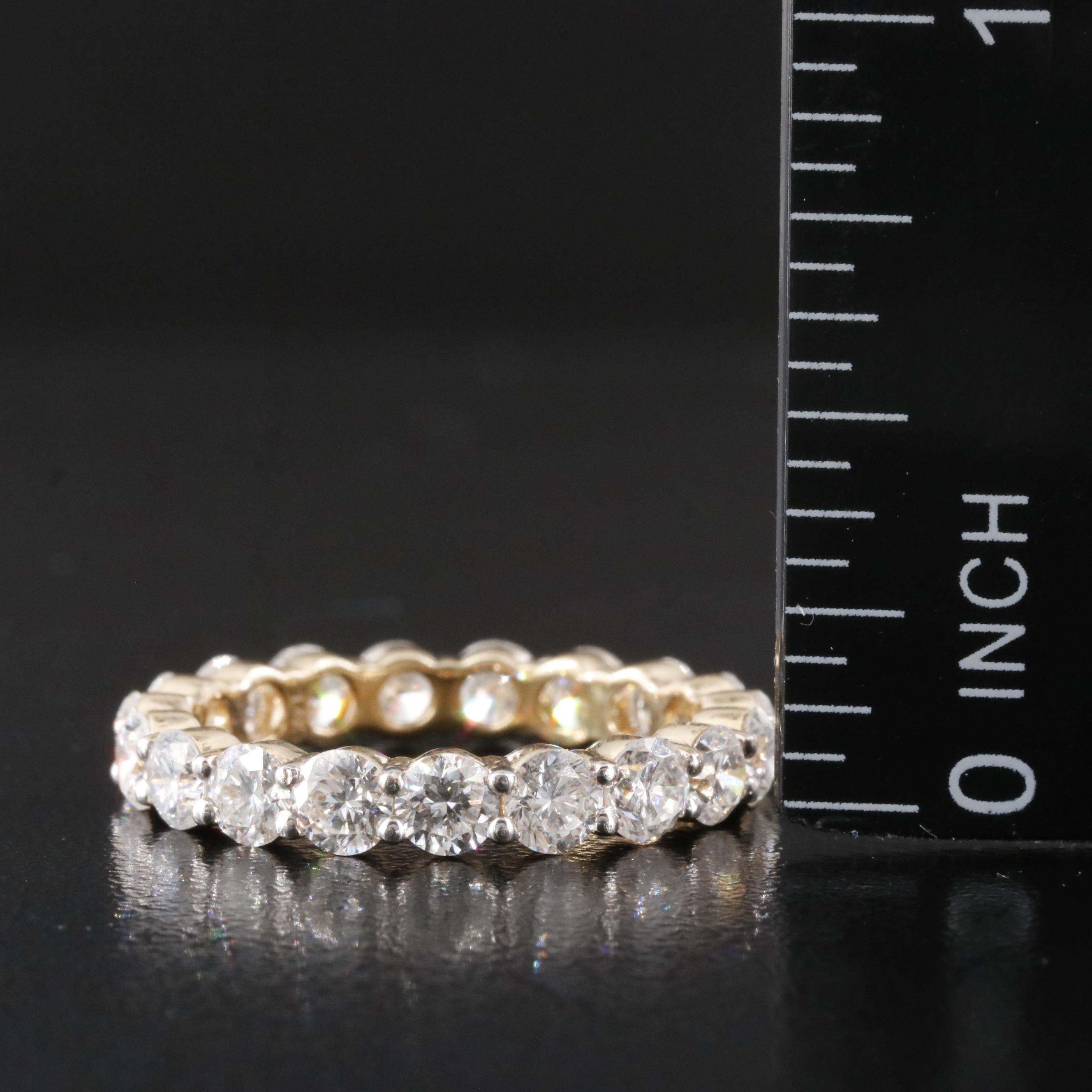 14K 2.85 CWT Lab Grown Diamond Eternity Band