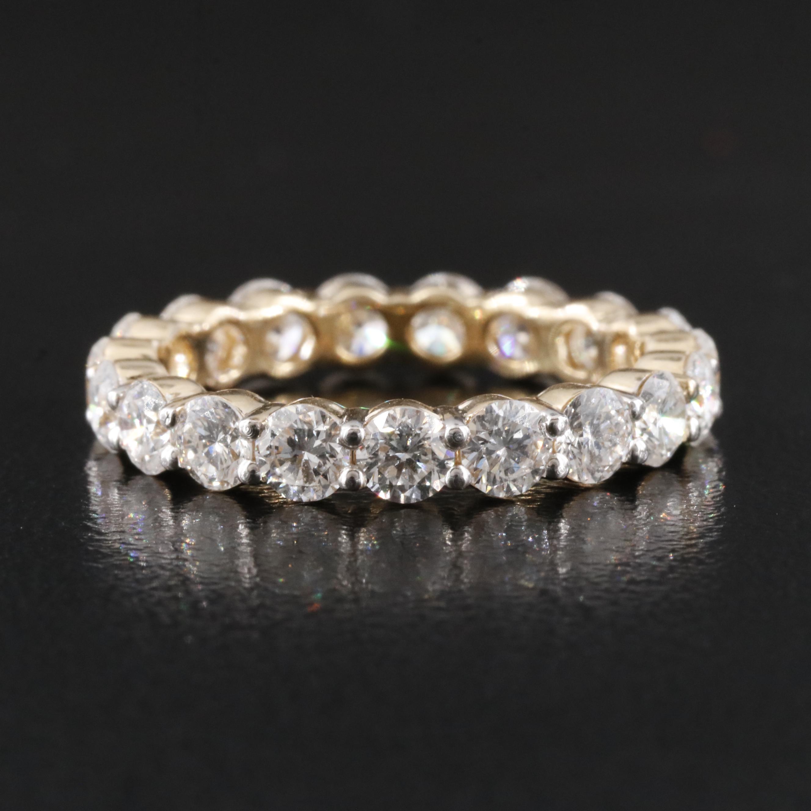 14K 2.85 CWT Lab Grown Diamond Eternity Band