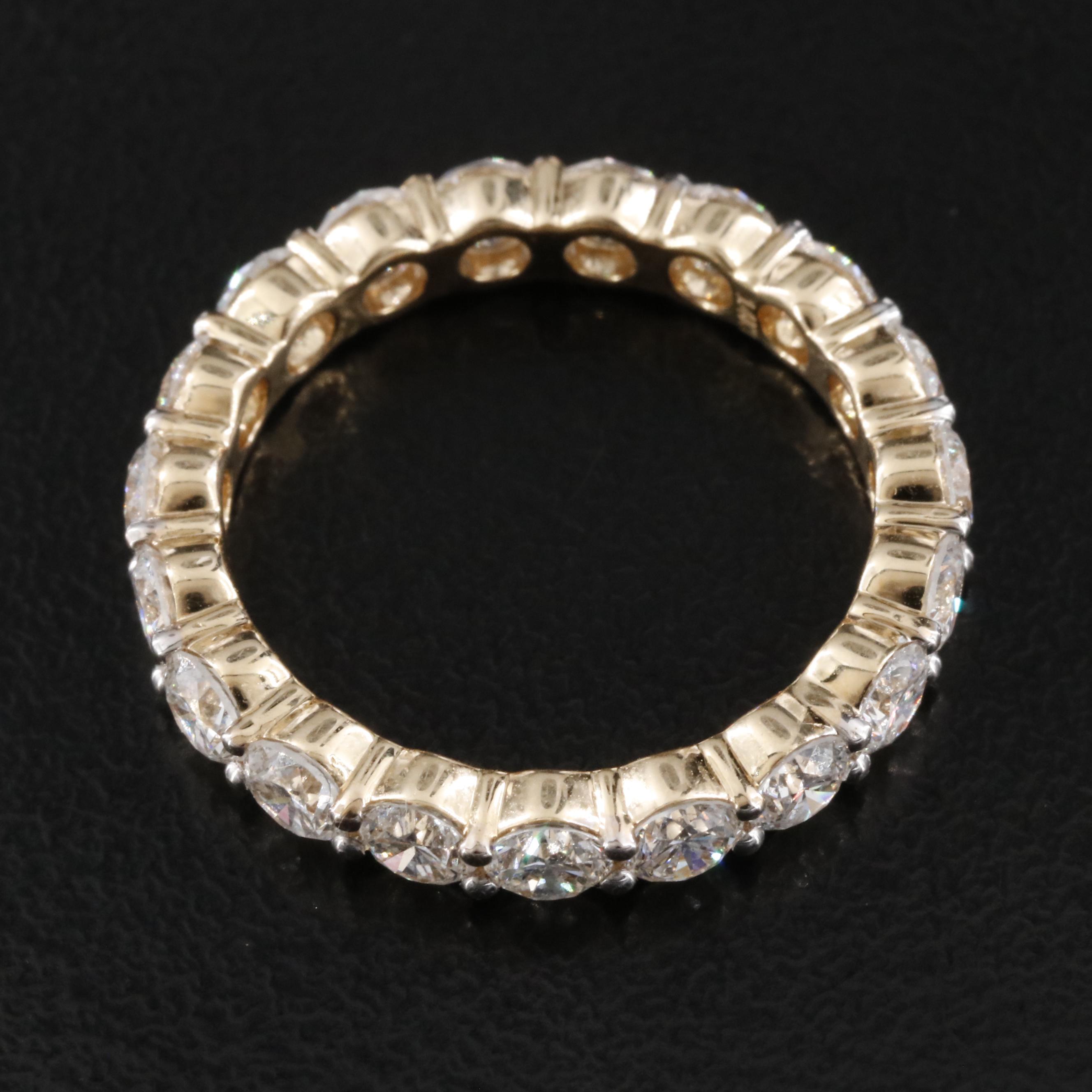 14K 2.85 CWT Lab Grown Diamond Eternity Band