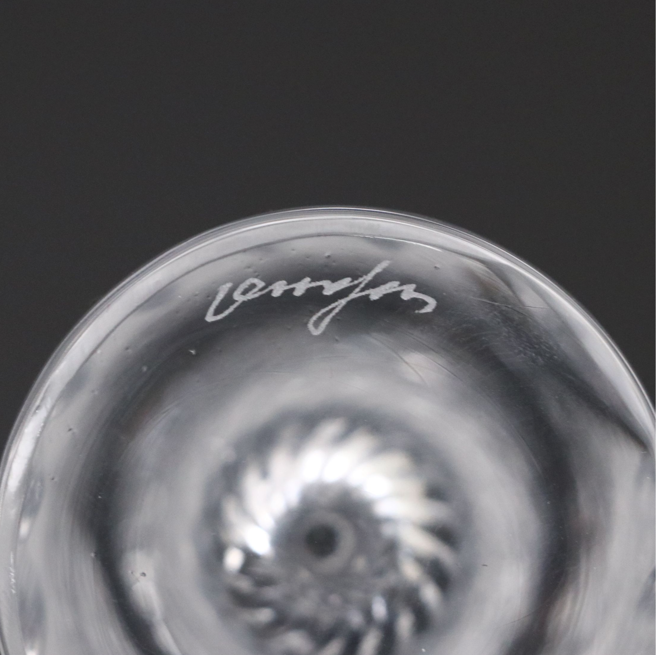 Baccarat "Rosace" Crystal Coaster, Orrefors Crystal Vase and Crystal Paperweight