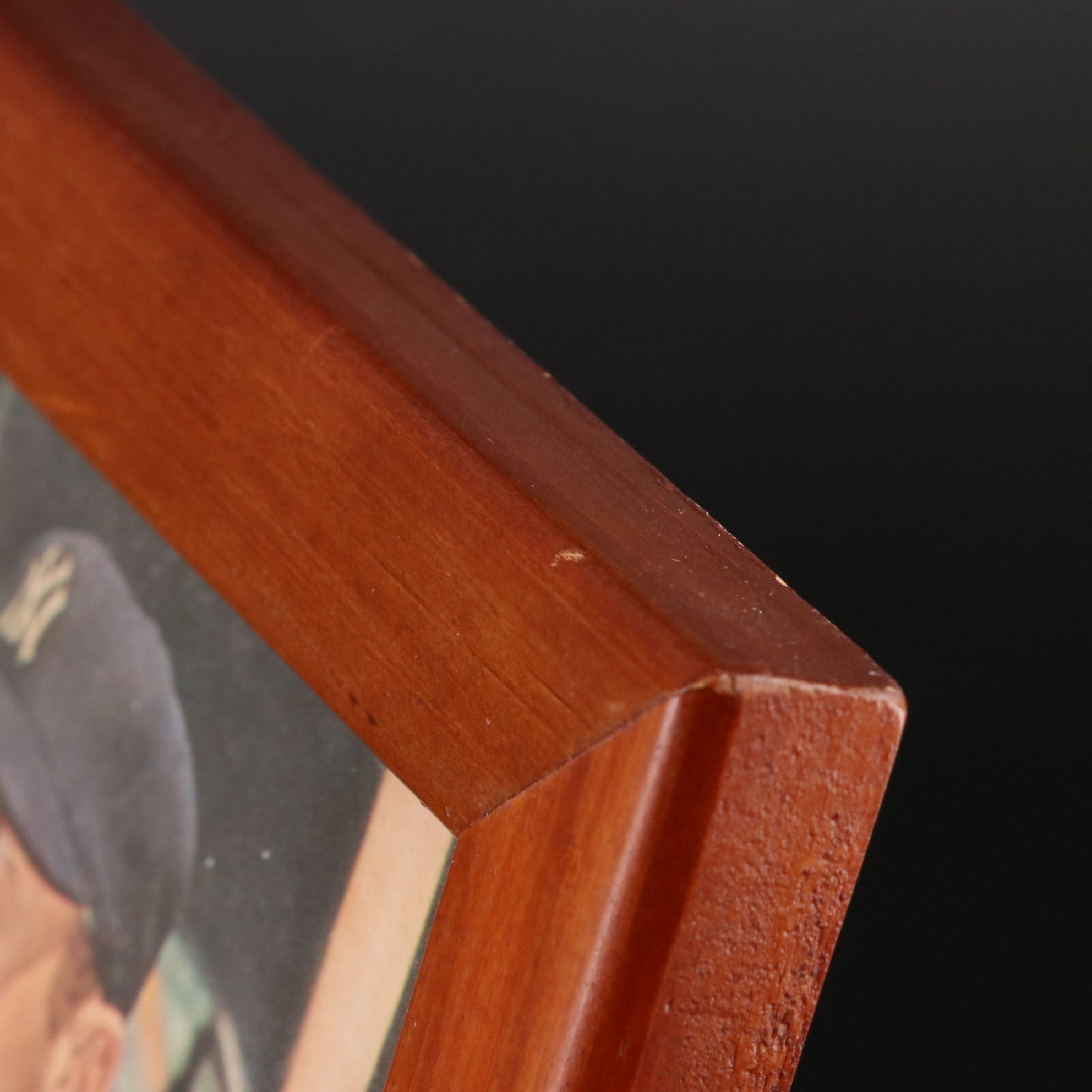 Framed 1967 Topps Mickey Mantle New York Yankees Baseball Poster Insert