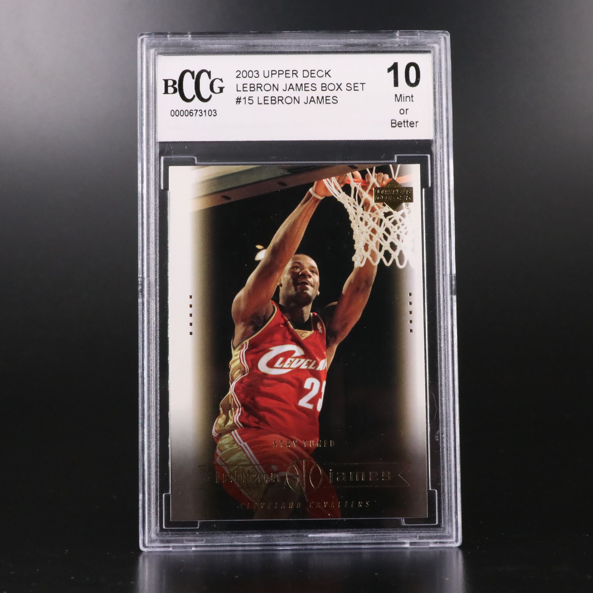 2003 Upper Deck LeBron James Box Set Basketball Card Graded BCCG 10