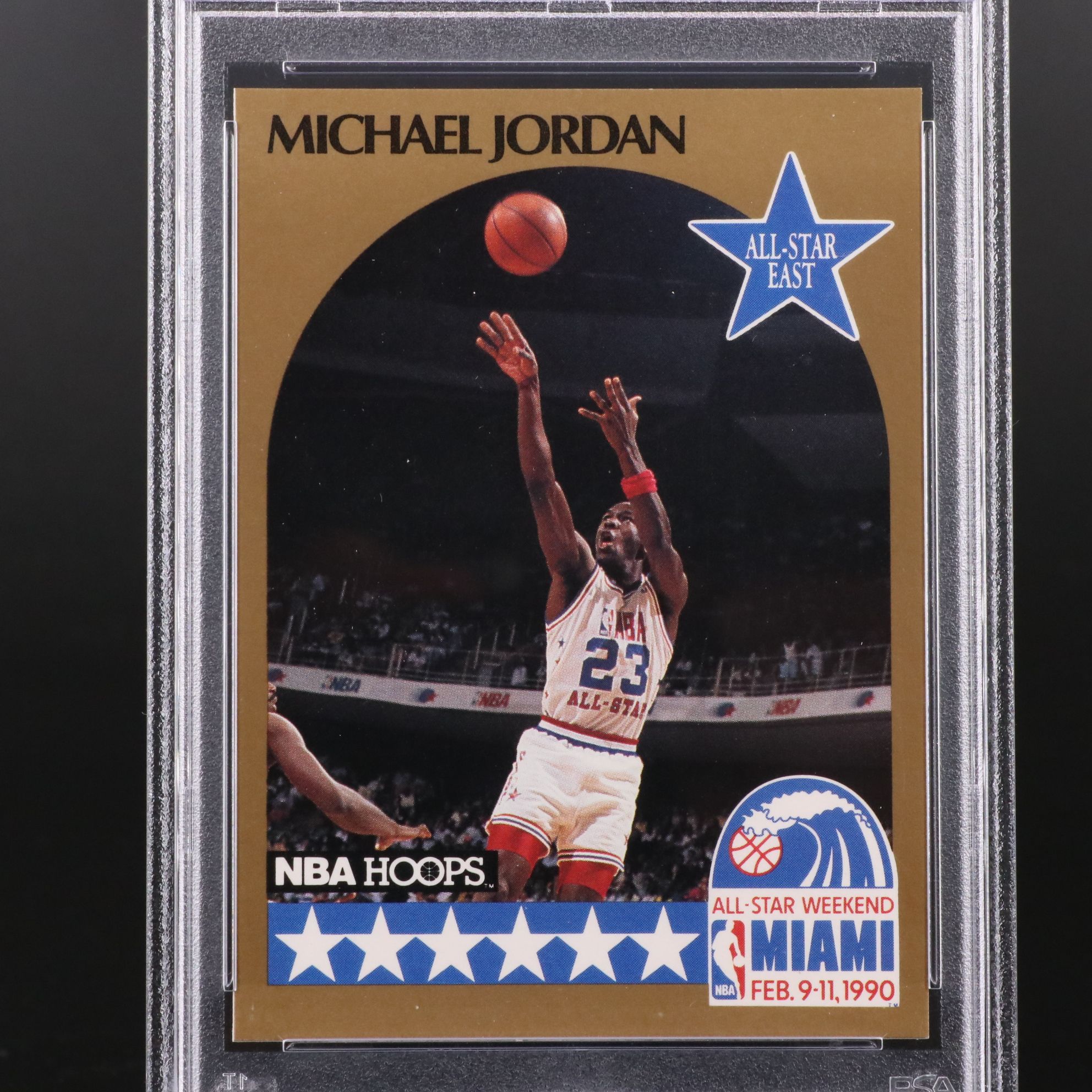1990 NBA Hoops Michael Jordan All-Star Basketball Card Graded PSA 9