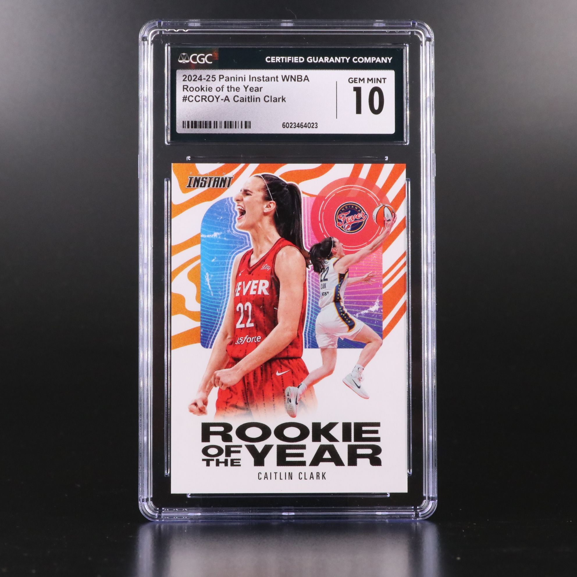 2024-25 Panini Instant Caitlin Clark Rookie of the Year Card Graded CGC 10