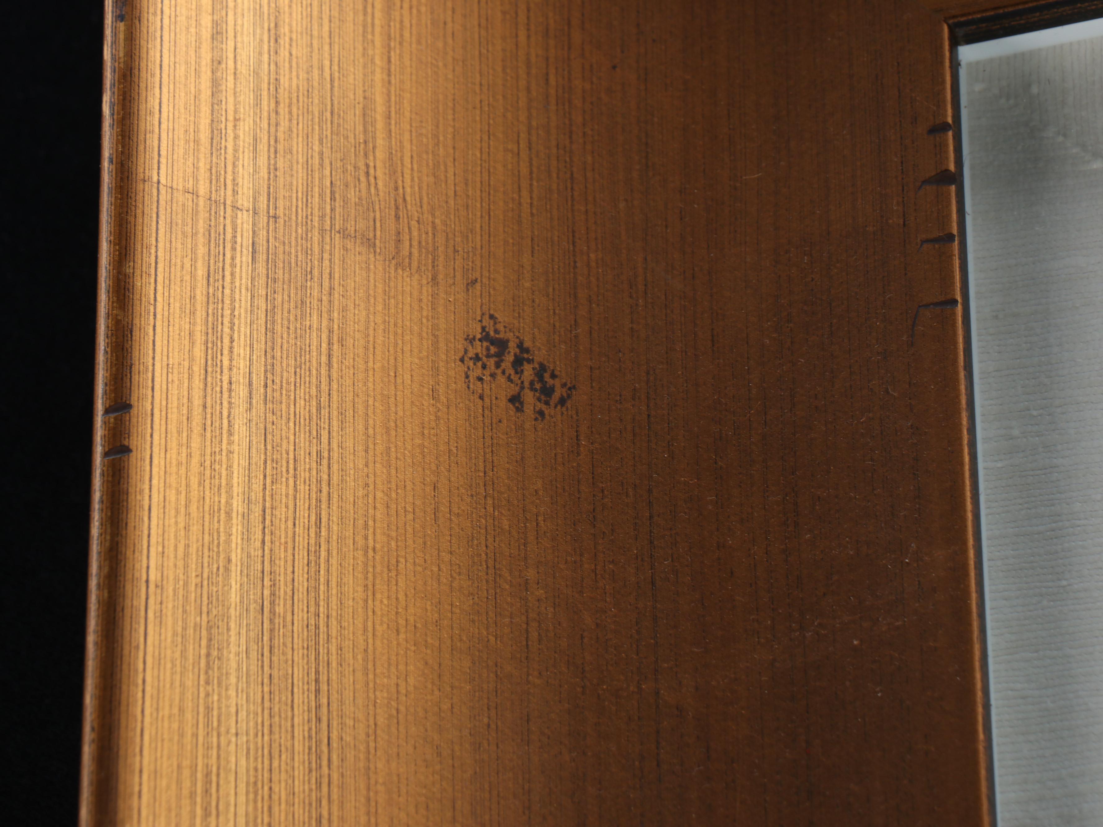 Chinese Hand-Carved Serpentine Disc in Floating Frame