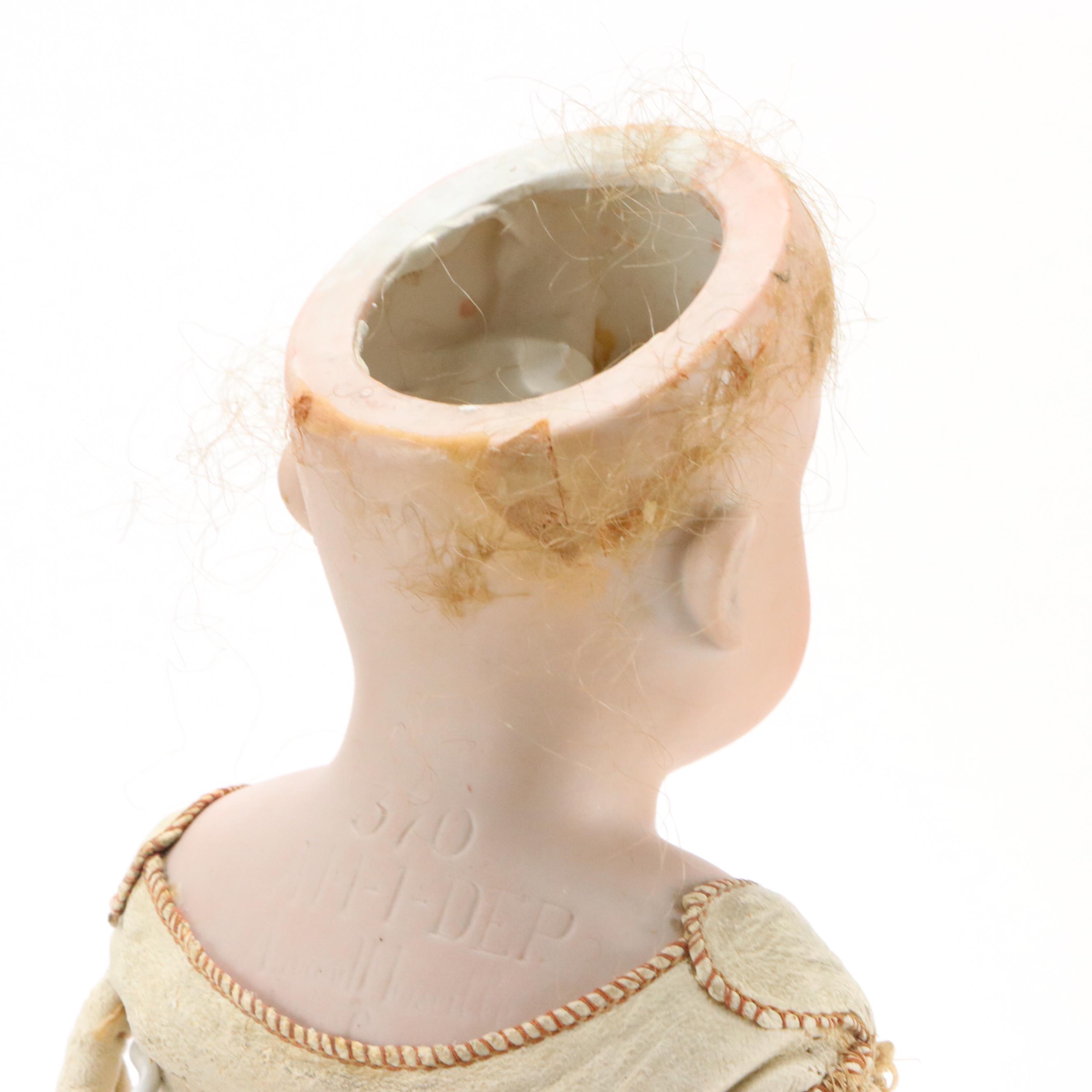 Armand Marseille German Bisque Head Dolls with Tin and Other Vintage Ideal Doll