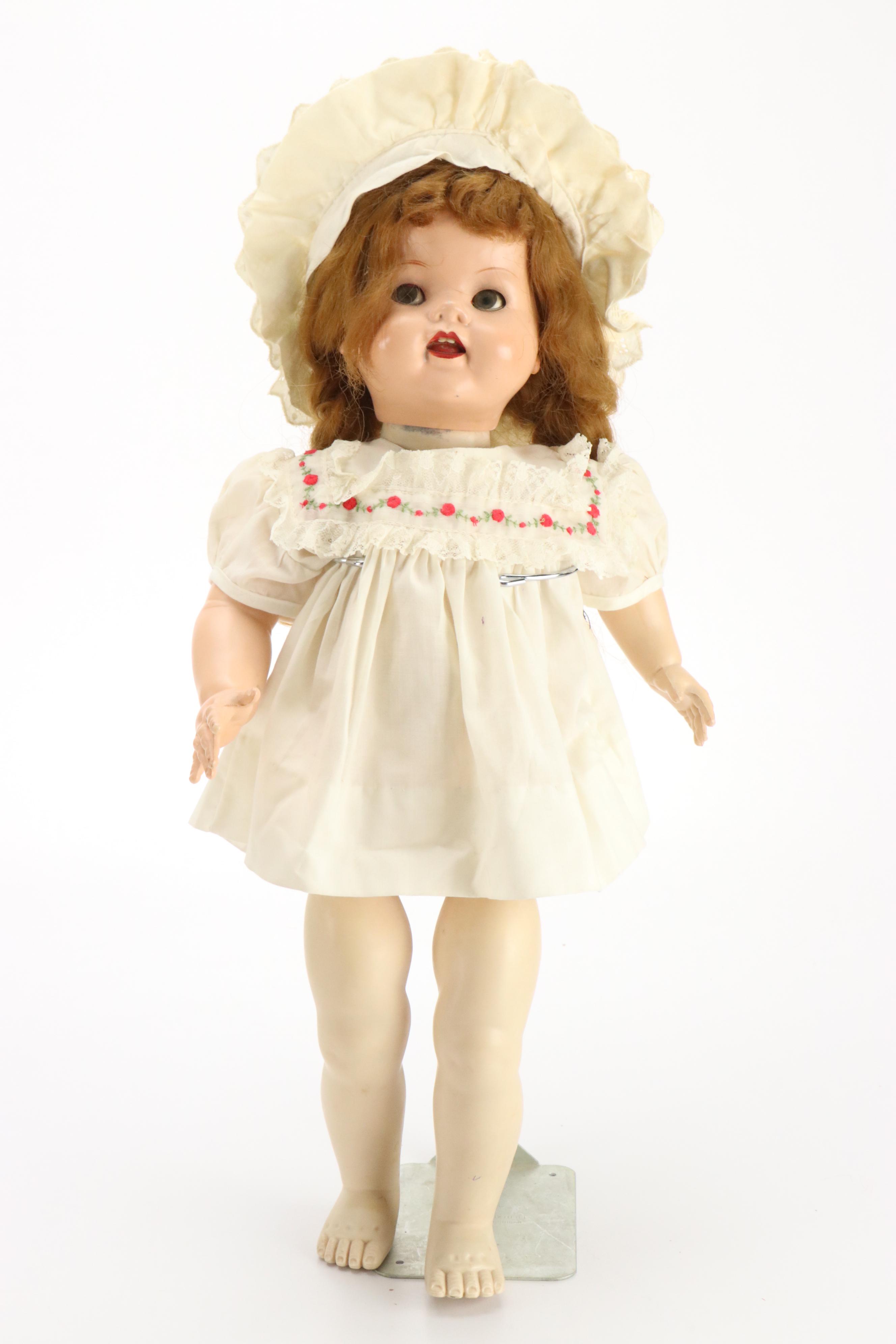 Armand Marseille German Bisque Head Dolls with Tin and Other Vintage Ideal Doll