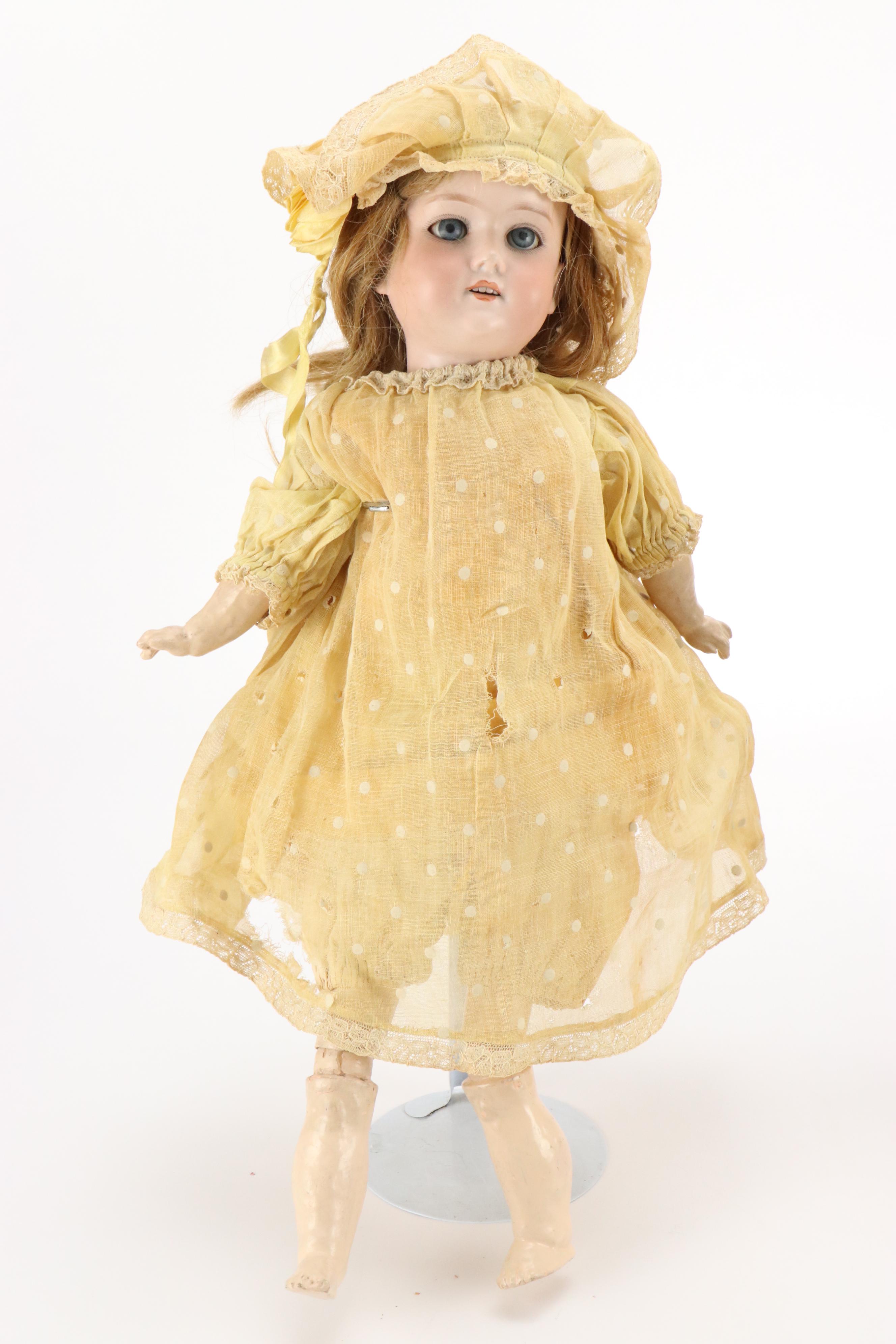 Armand Marseille German Bisque Head Dolls with Tin and Other Vintage Ideal Doll