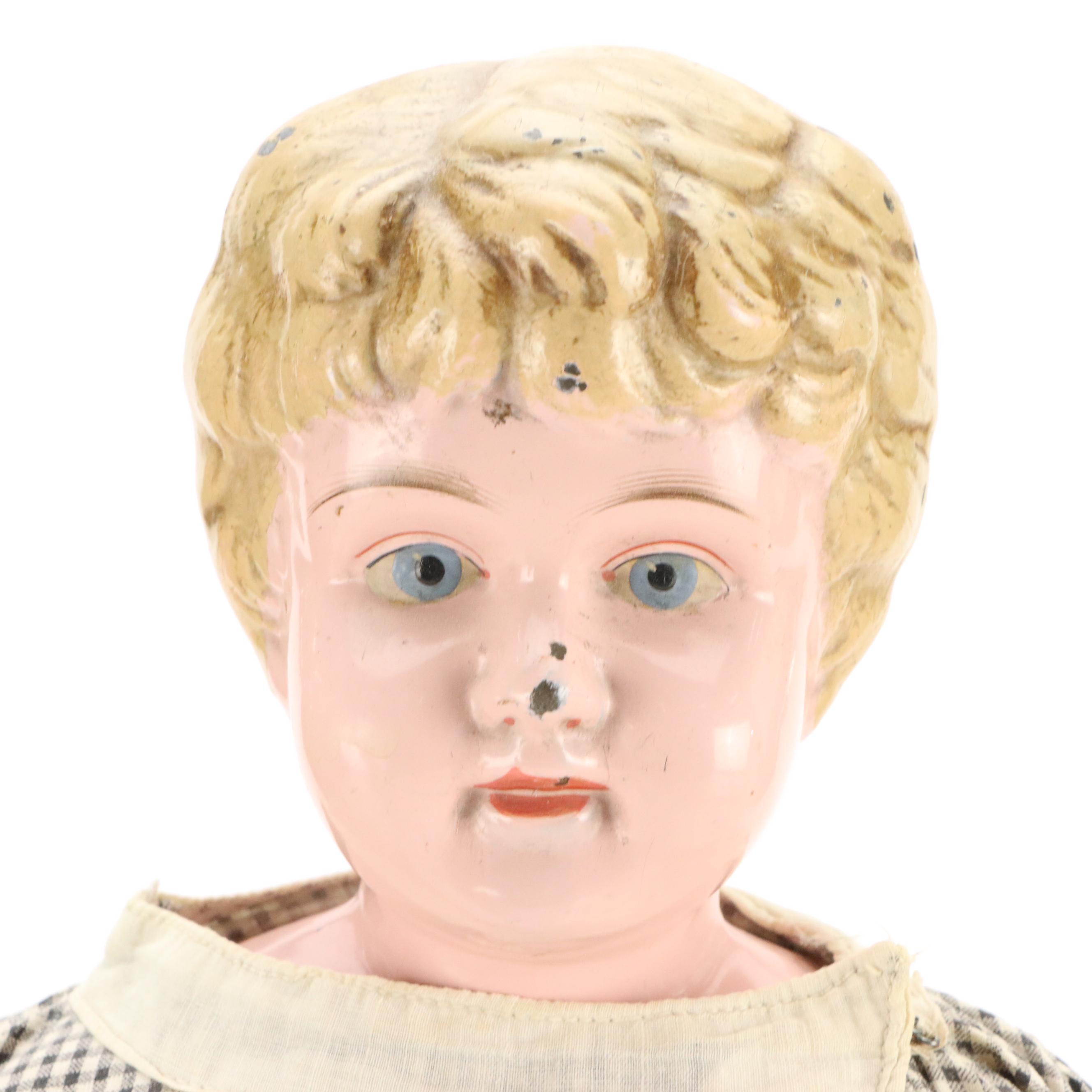 Armand Marseille German Bisque Head Dolls with Tin and Other Vintage Ideal Doll