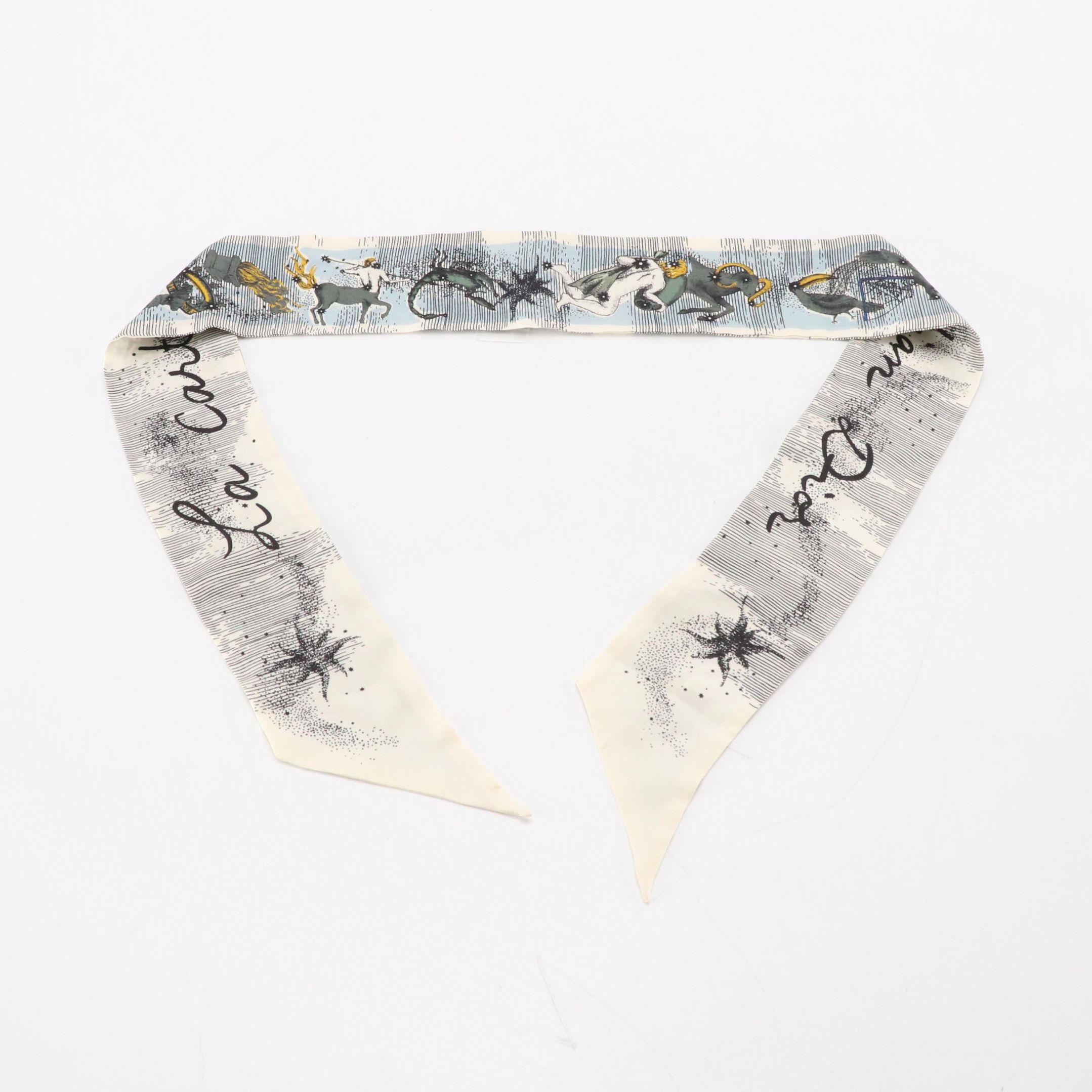 Dior "La Carte Du Ciel" Mitzah Scarf in Silk Twill