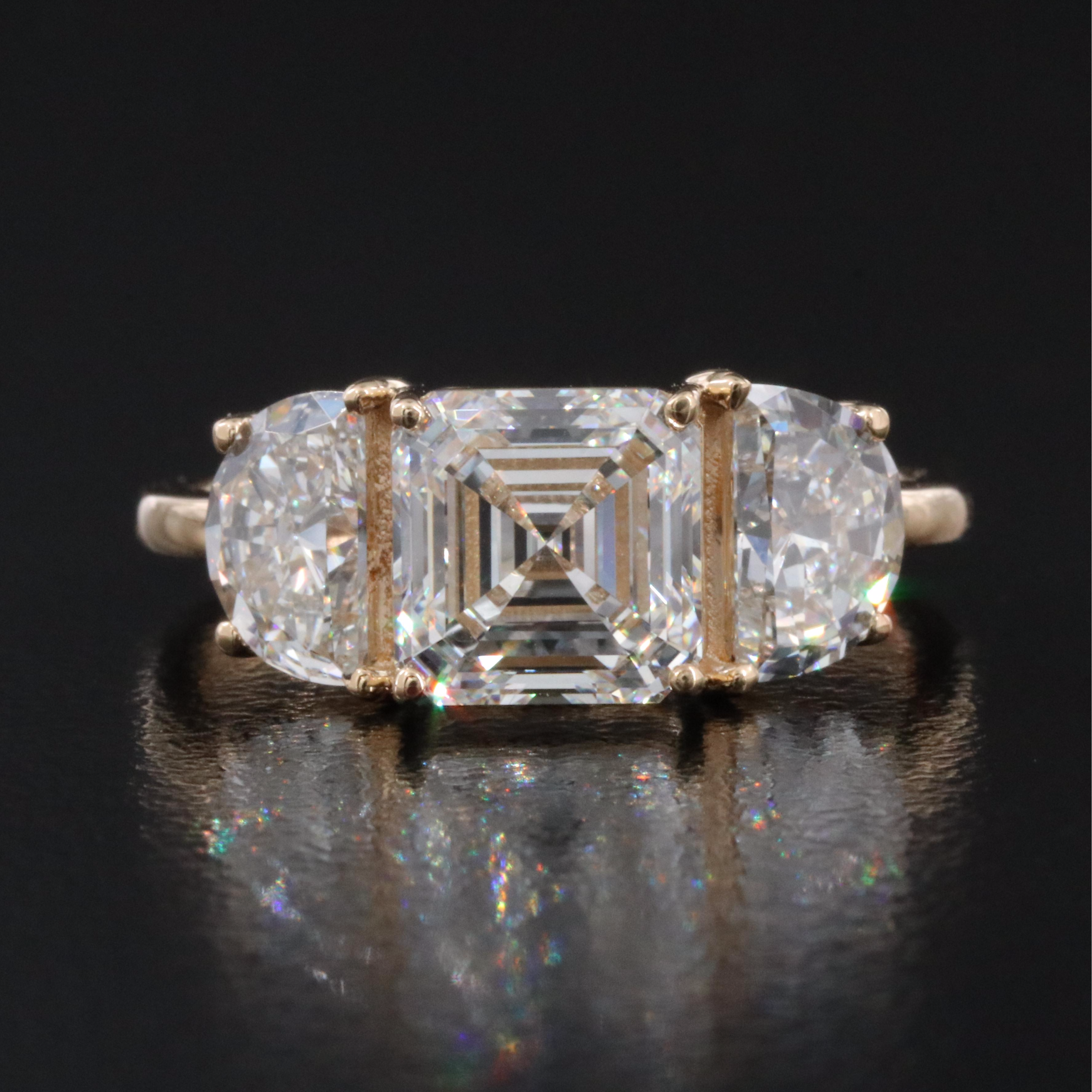 18K 2.86 CTW Lab Grown Diamond Ring with IGI Report