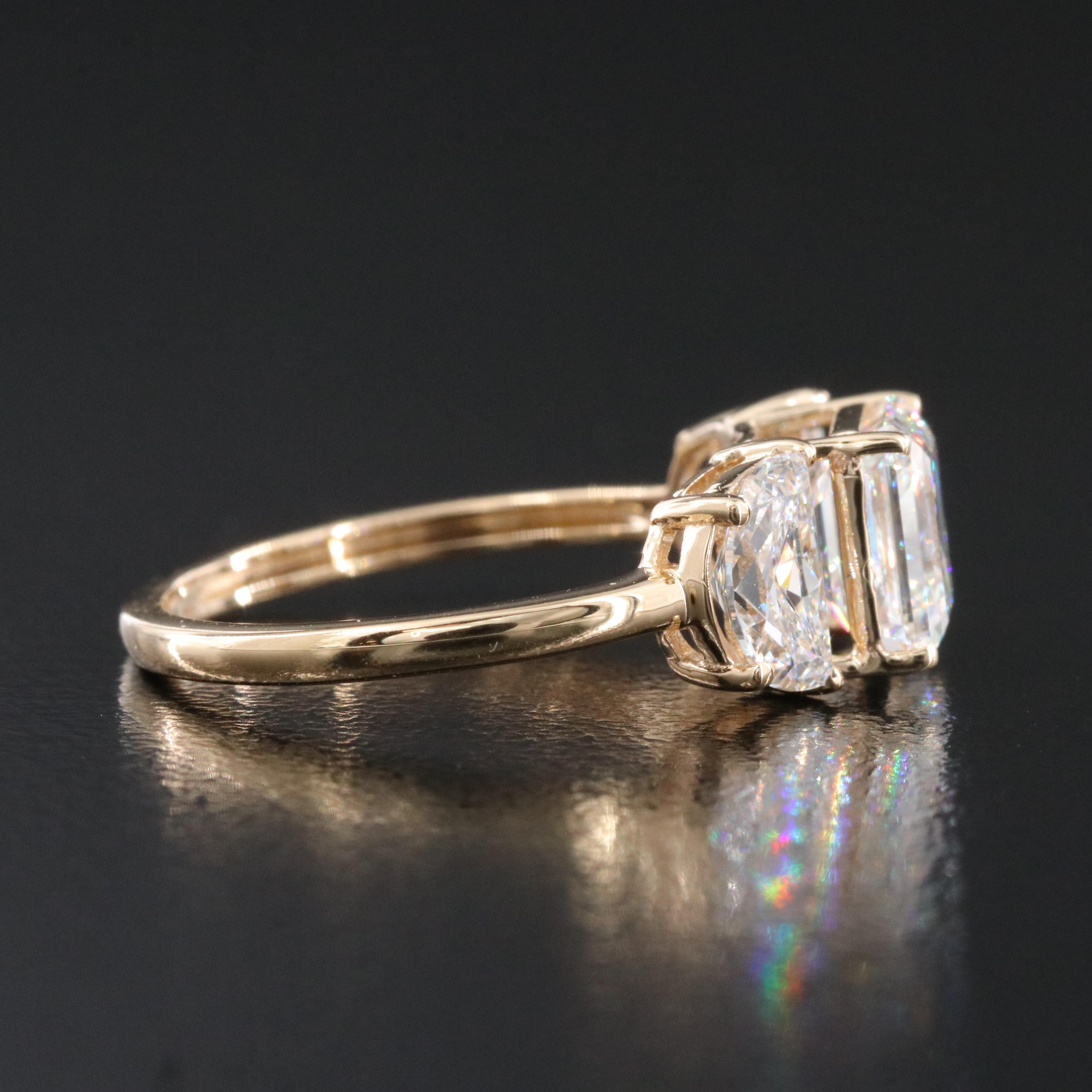 18K 2.86 CTW Lab Grown Diamond Ring with IGI Report