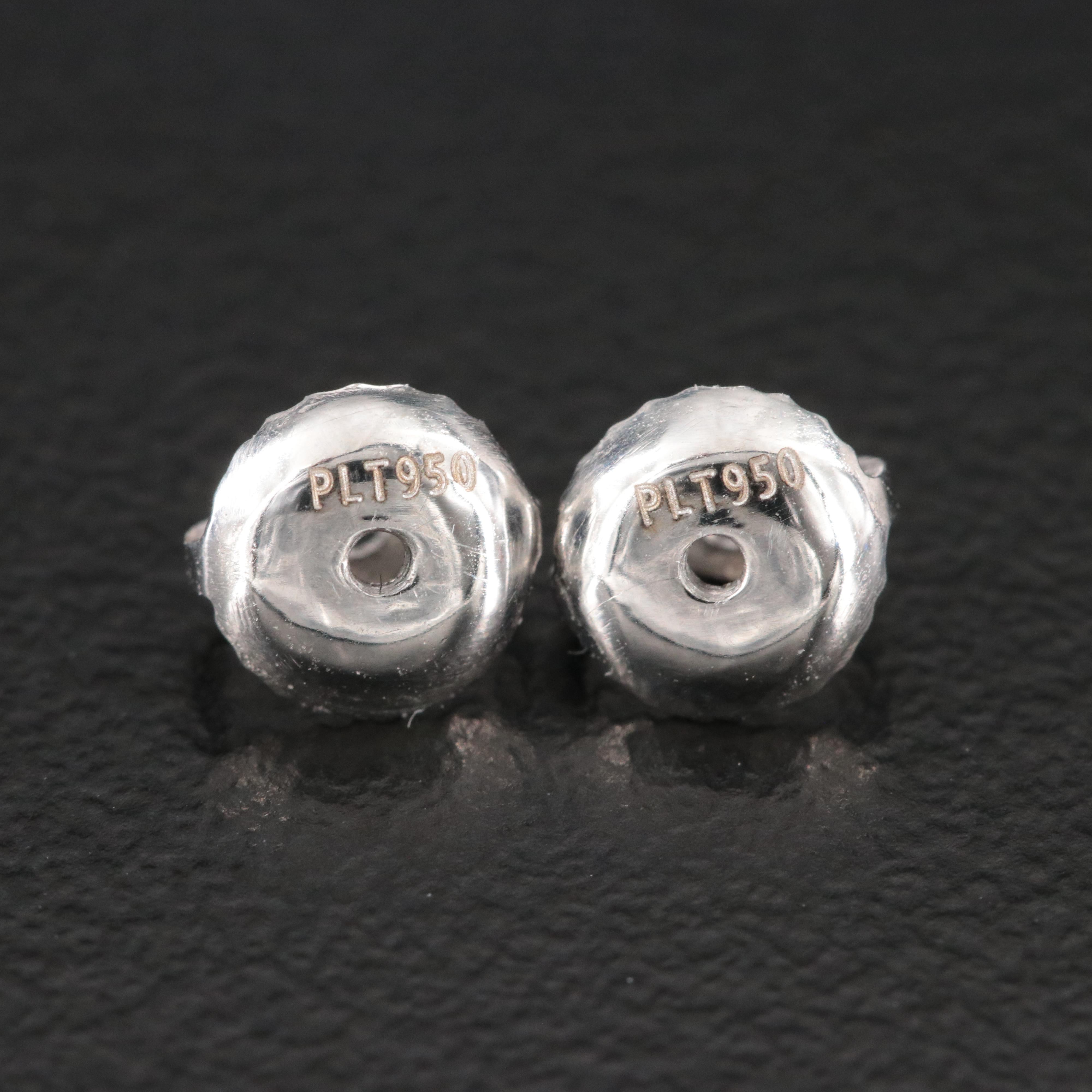 Platinum 10.08 CTW Lab Grown Diamond Earrings