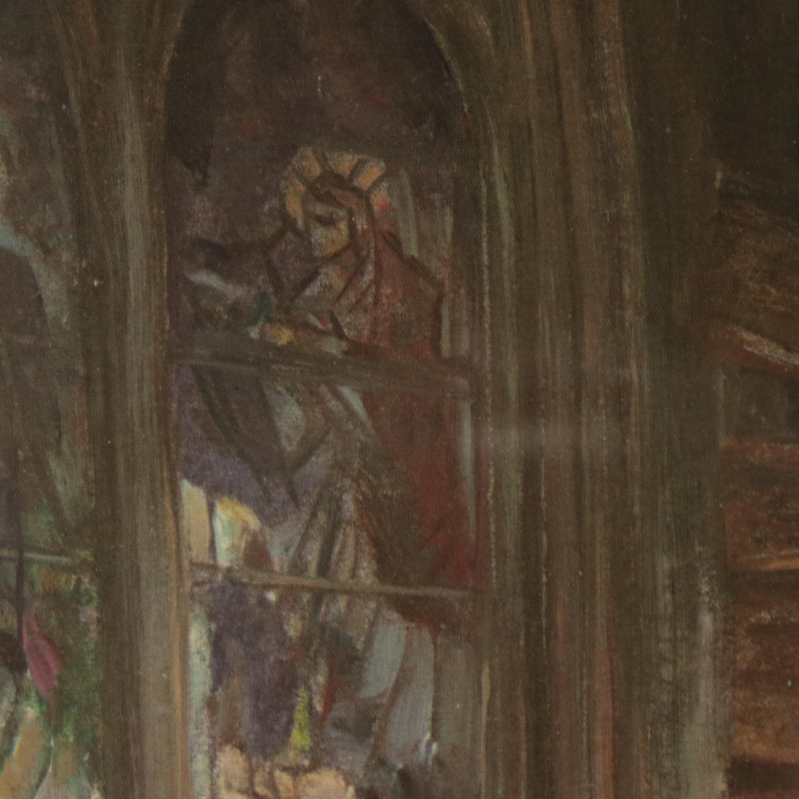 Offset Lithograph "General Patton's Miraculous Talk with God" with Patch