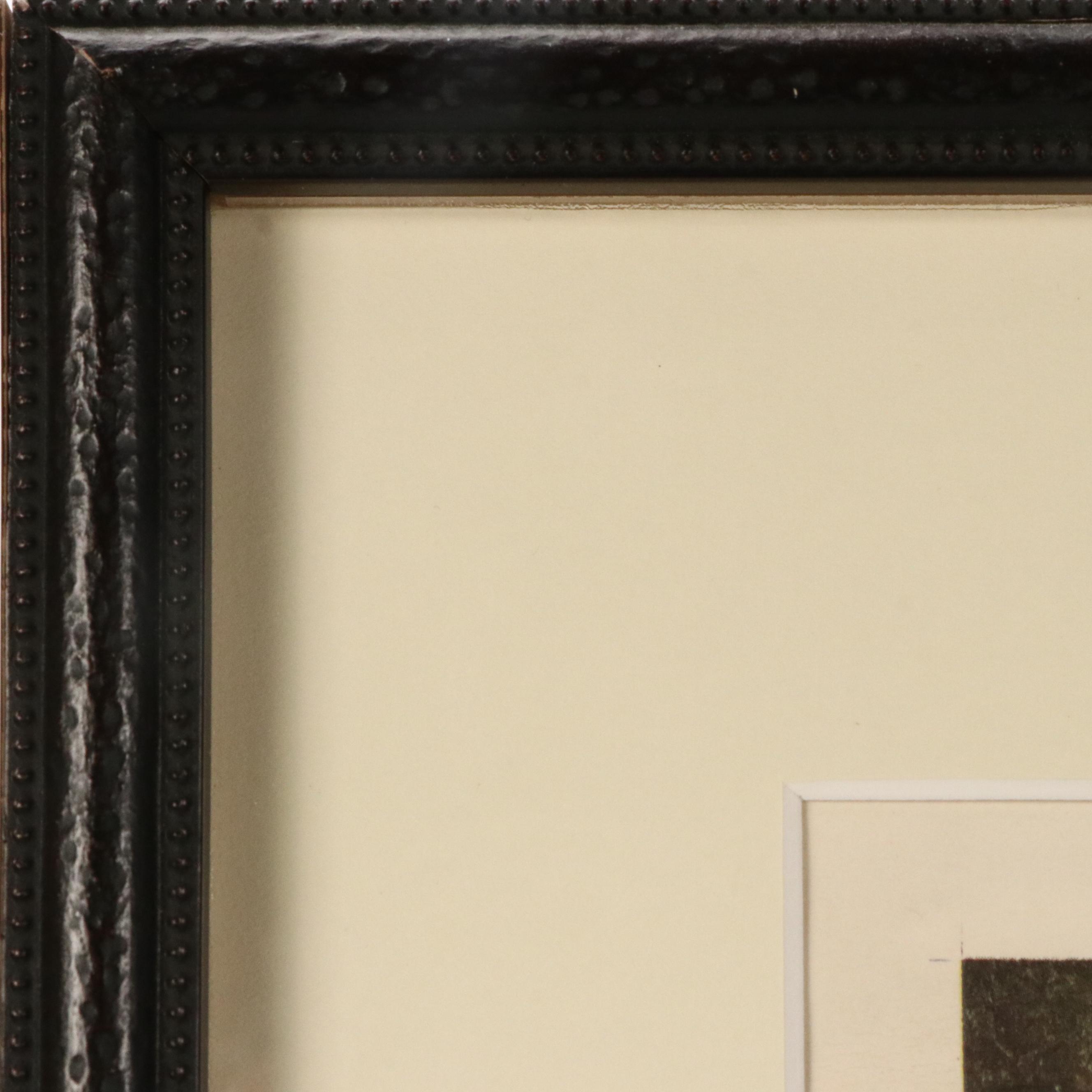 Offset Lithograph "General Patton's Miraculous Talk with God" with Patch